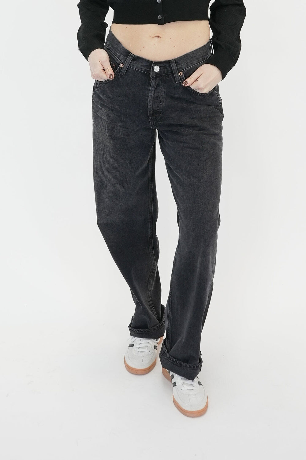 V-WAIST BAGGY JEANS IN HITCH JEANS AGOLDE 