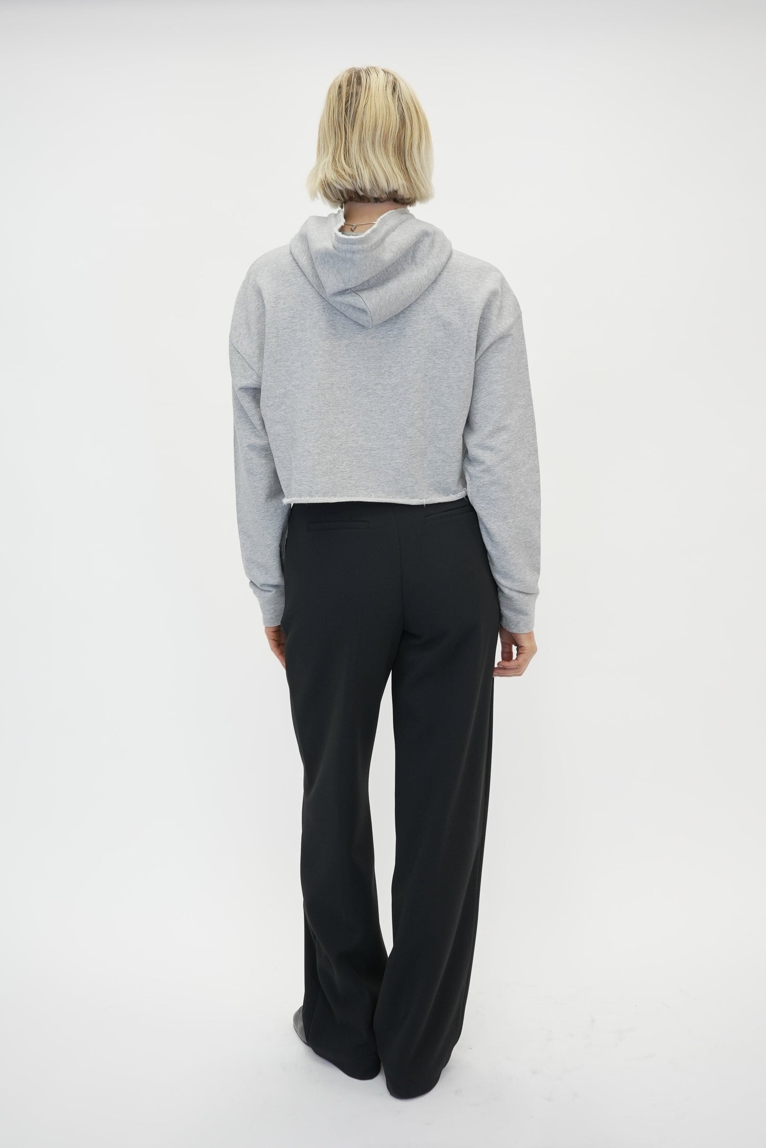 ISOLI OVERSIZED CROPPED HOODIE HOODIE GANNI 