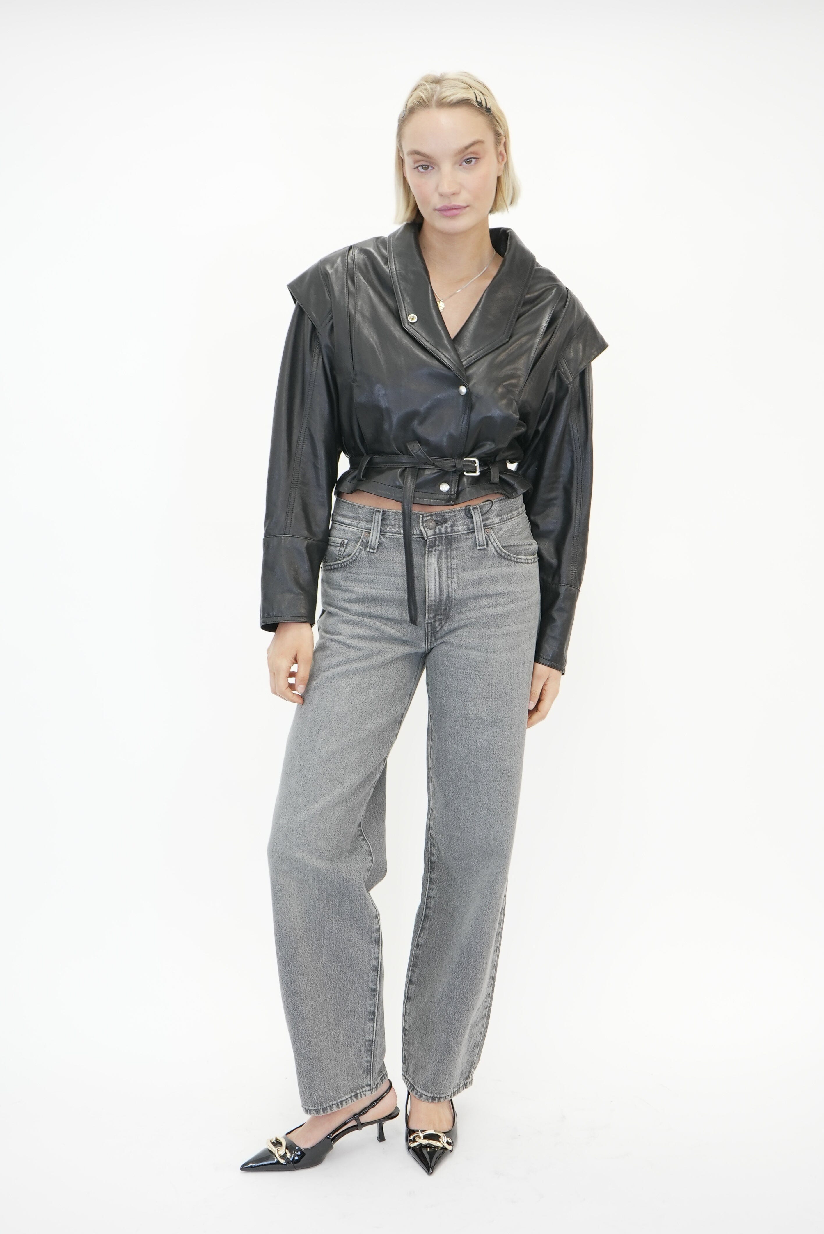 YUKITO OUTERWEAR LEATHER JACKET JACKET IRO 