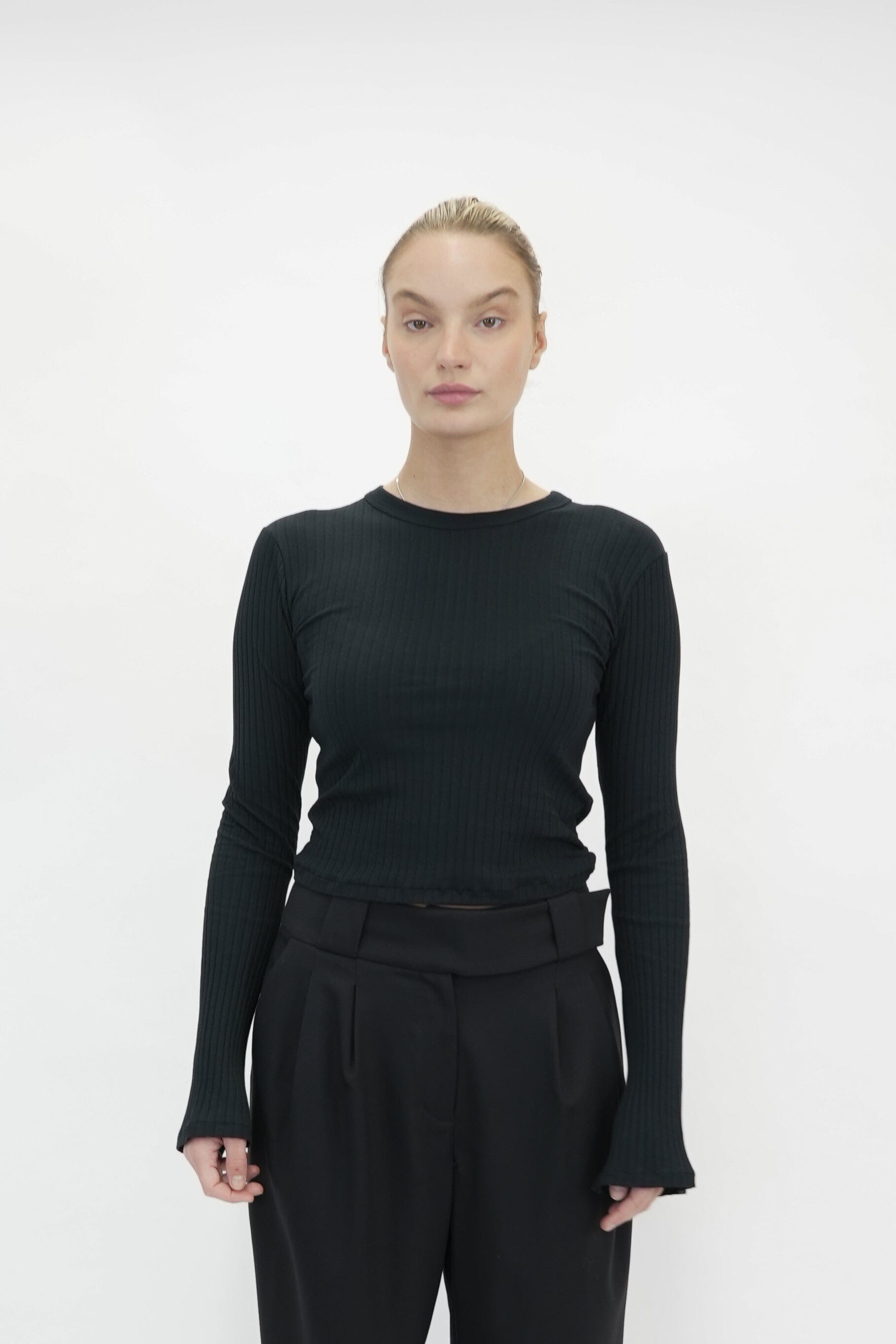 ERSILIA T-SHIRT IN BLACK T-SHIRT IRO 