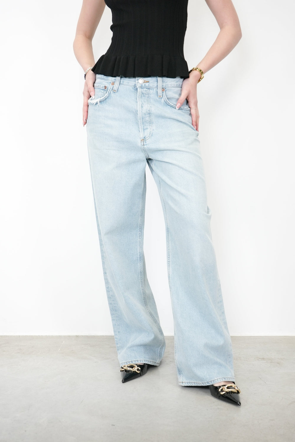 LOW SLUNG BAGGY JEANS IN SHAKE JEANS AGOLDE 