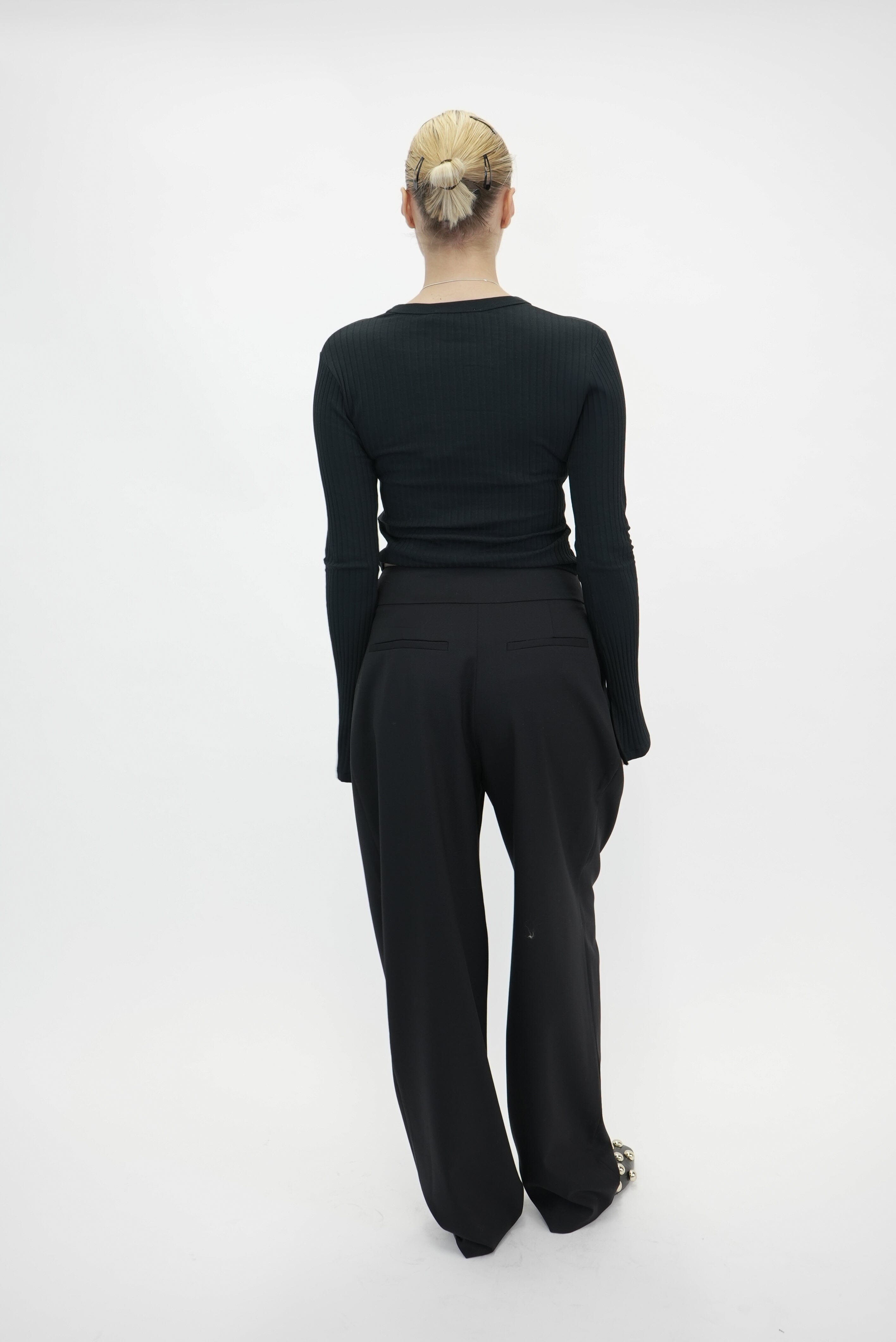 ERSILIA T-SHIRT IN BLACK T-SHIRT IRO 