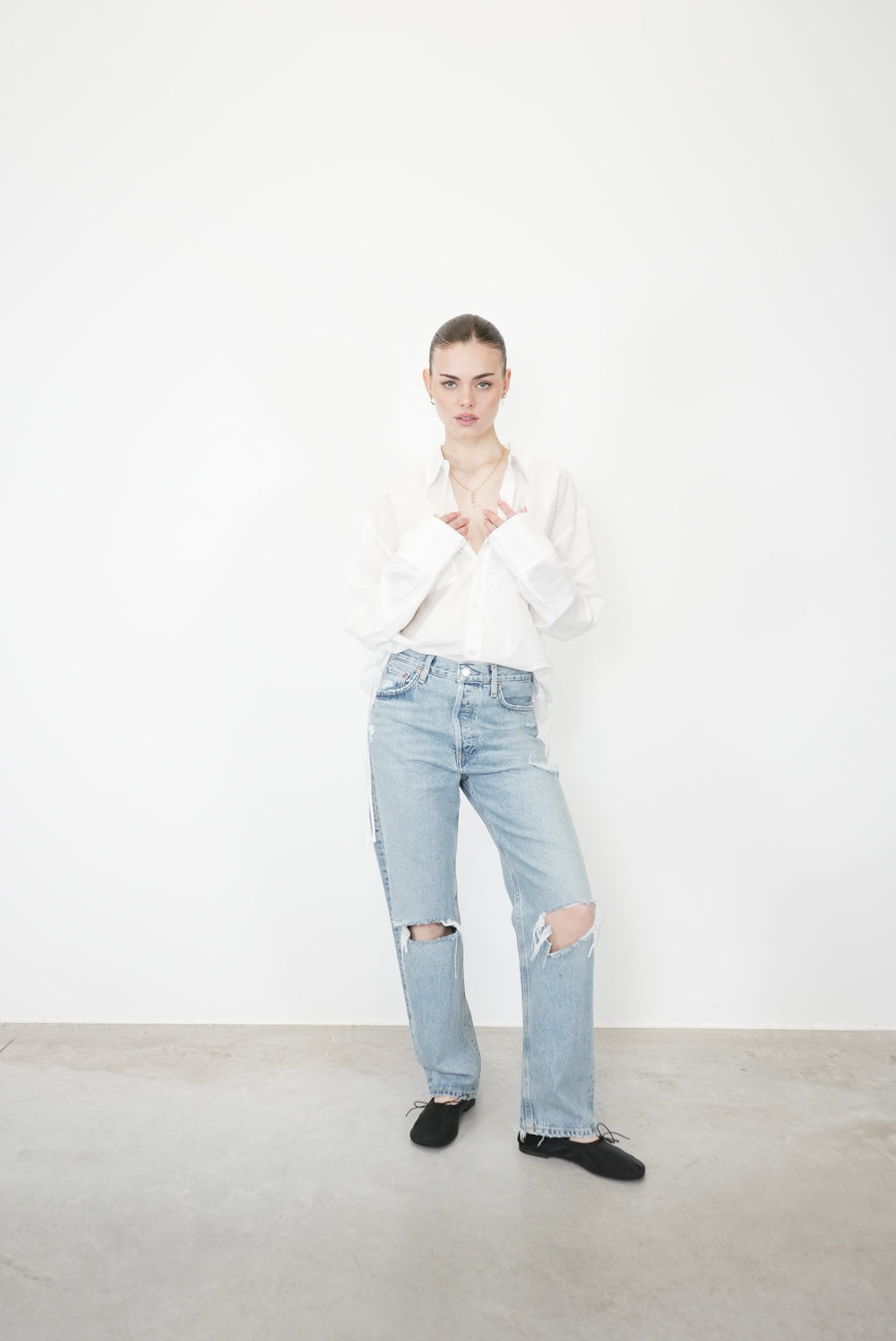 90'S MID RISE LOOSE FIT JEANS IN FALL OUT JEANS AGOLDE 