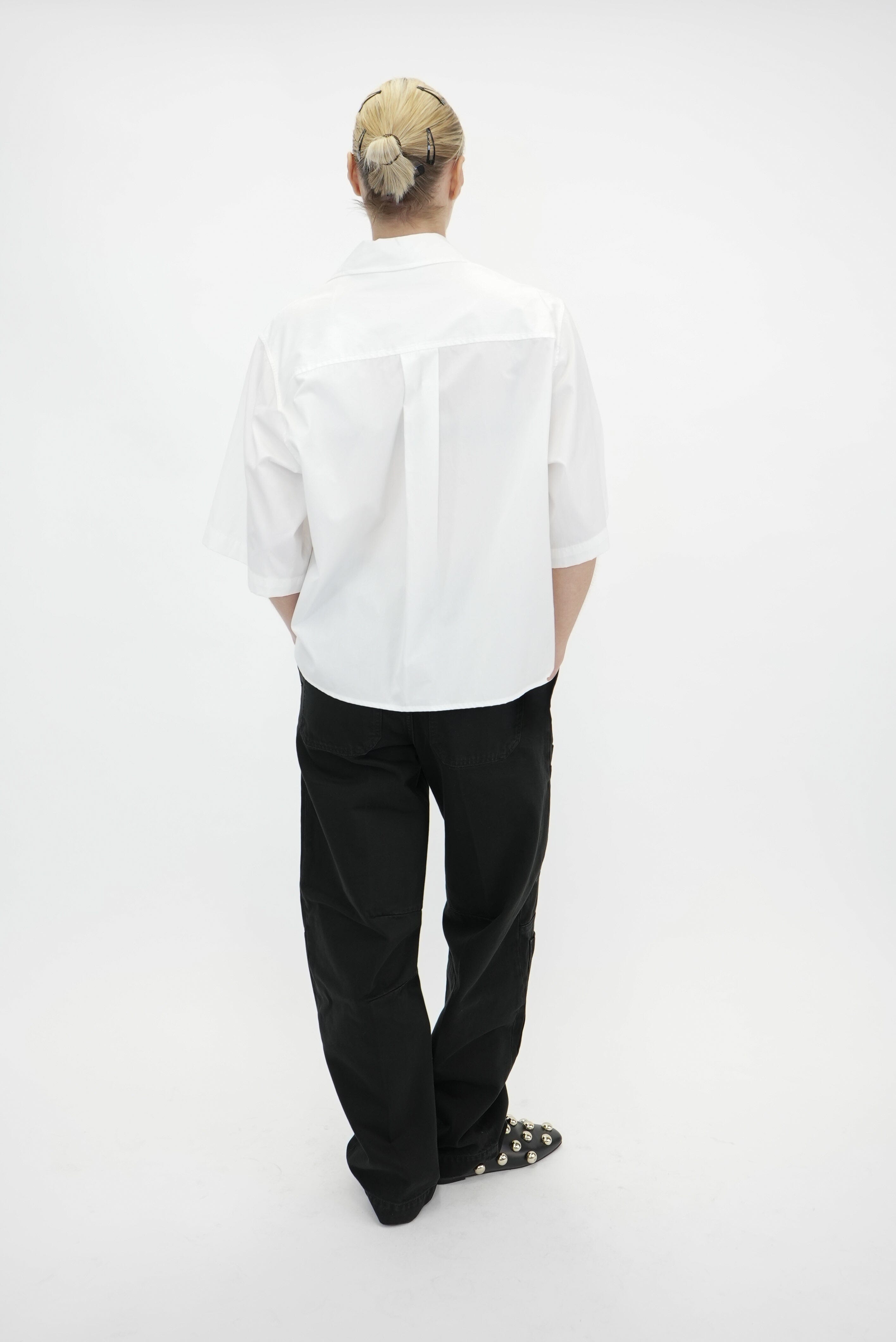 CLIOSHORT SHIRT SHORT SLEEVE WOMAN SHIRT NINE IN THE MORNING 