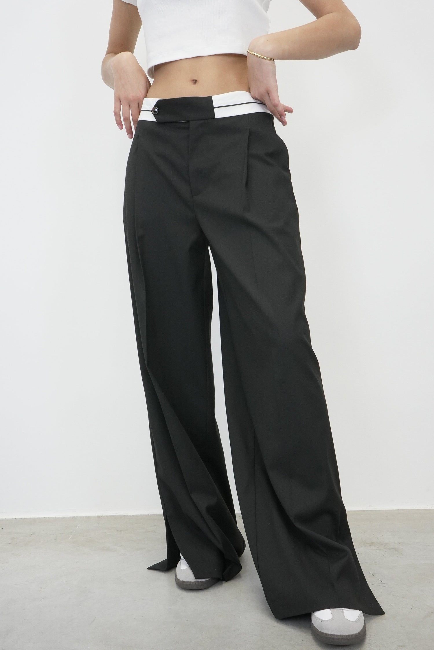 PLUTO CONTRAST WAISTBAND PANTS PANTS THE GARMENT 