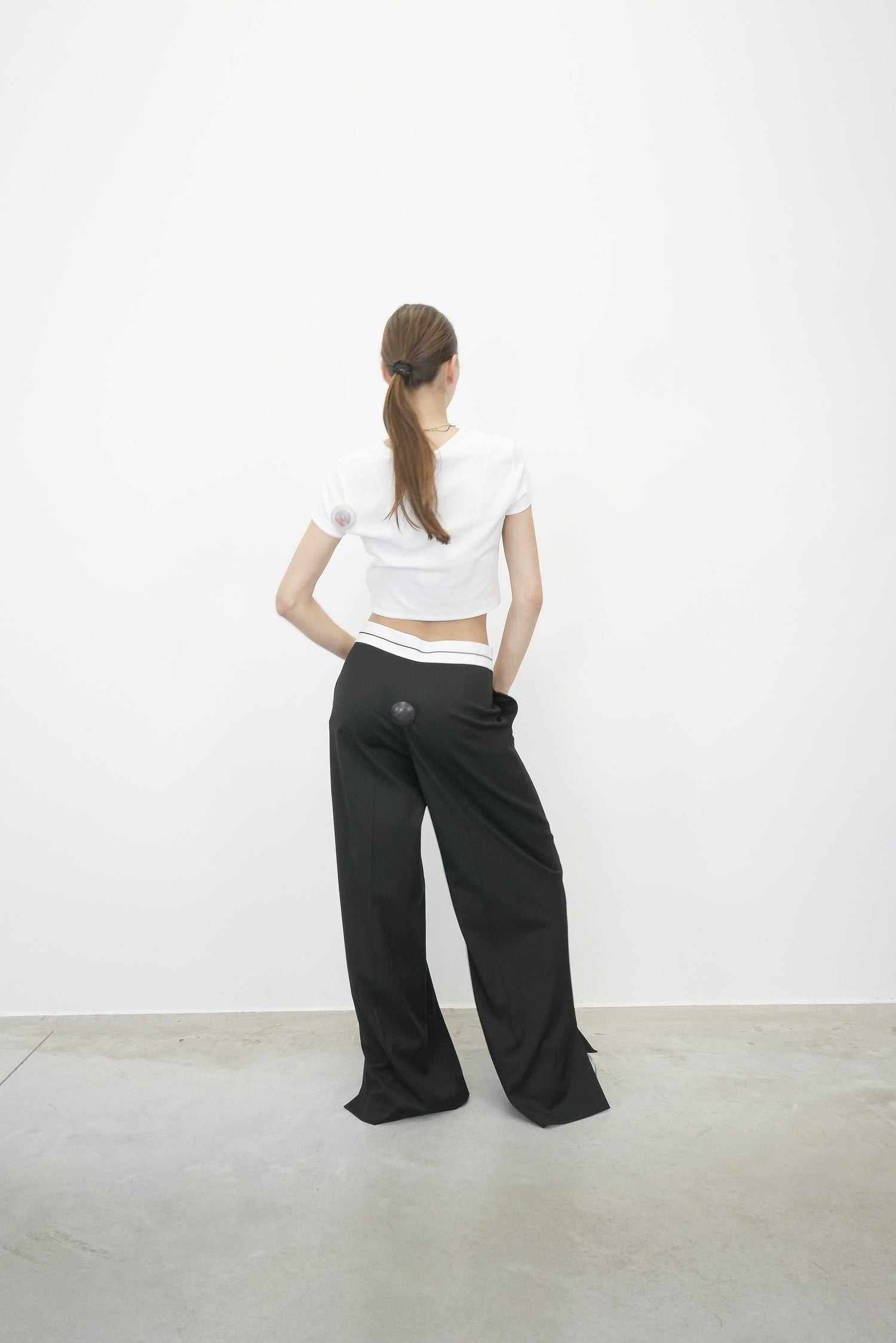 PLUTO CONTRAST WAISTBAND PANTS PANTS THE GARMENT 