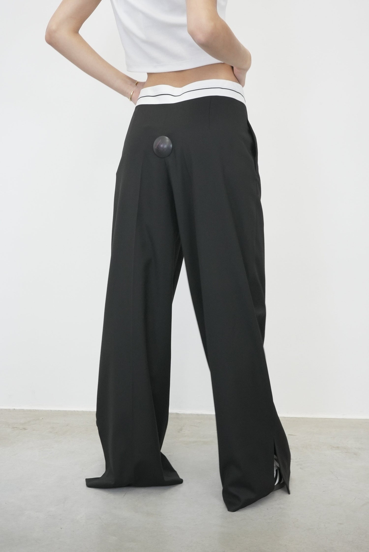 PLUTO CONTRAST WAISTBAND PANTS PANTS THE GARMENT 