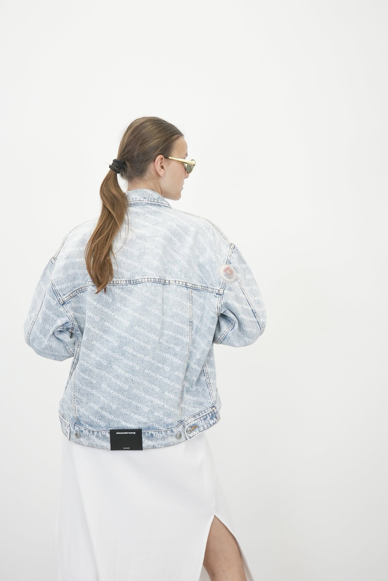 FALLING BACK DENIM JACKET JACKET ALEXANDER WANG 