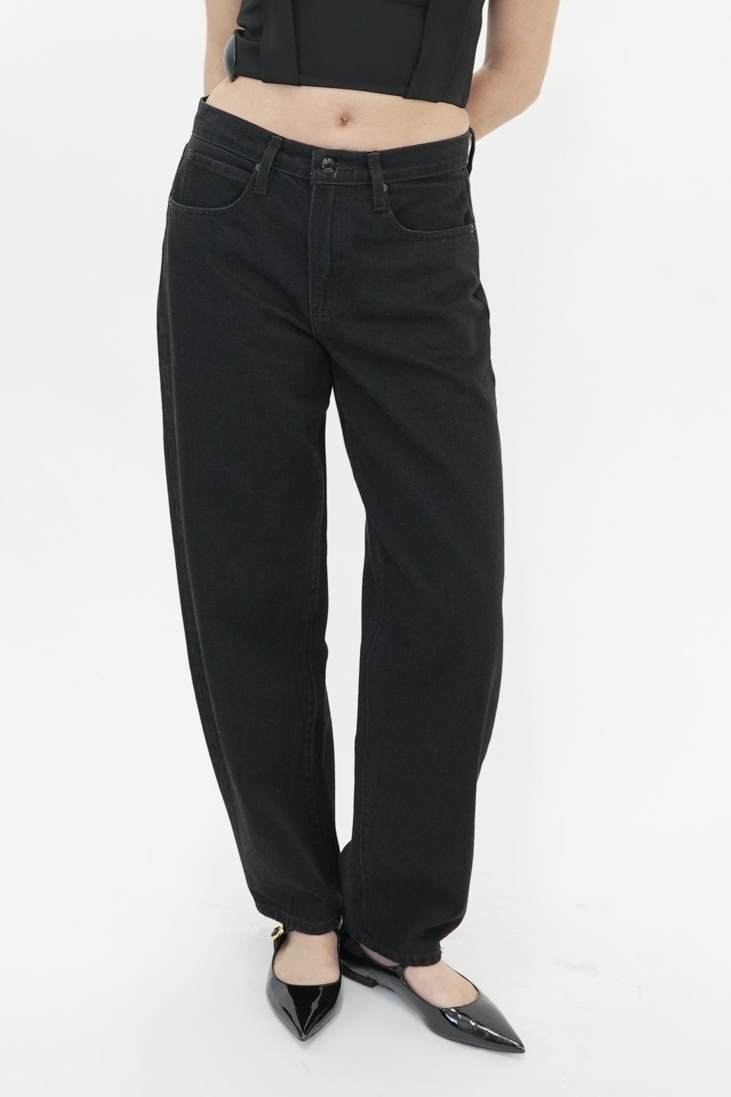 LOW SLUNG BARREL JEANS FRAME 