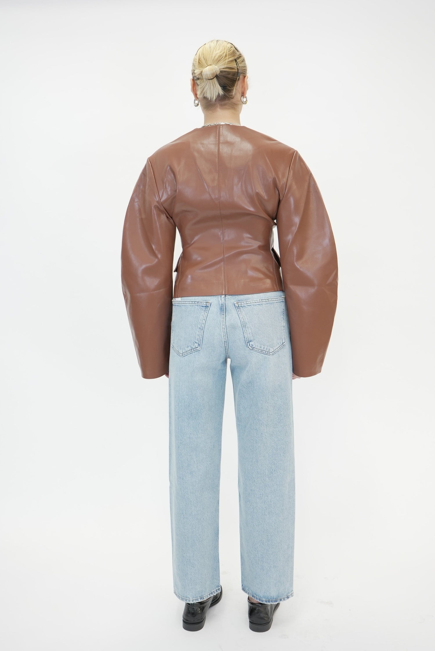KIYO BLAZER IN HENNA BLAZER NANUSHKA 