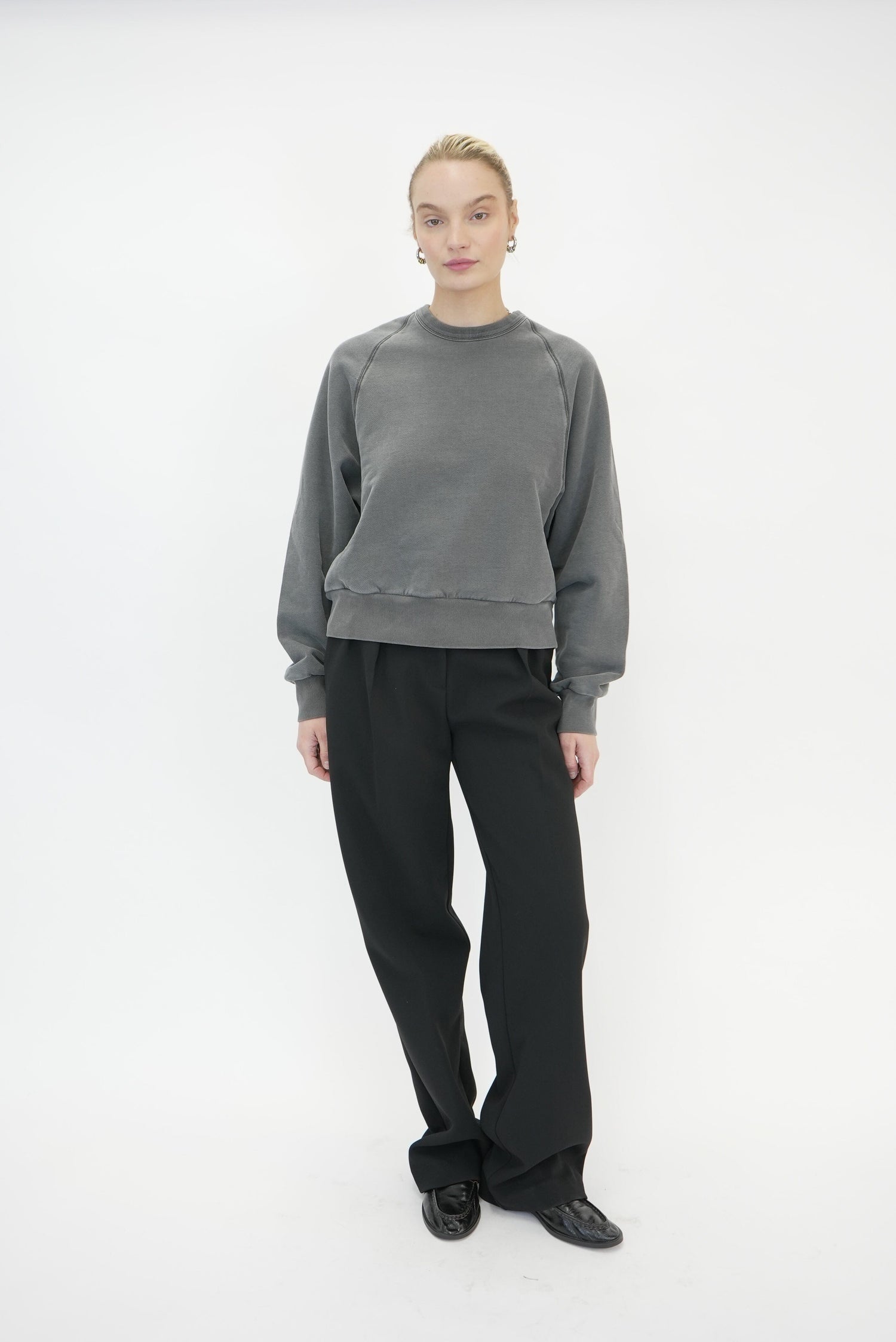 CARHARTT-W' TAOS SWEAT-FLINT GARMENT DYED SWEATSHIRT CARHARTT 