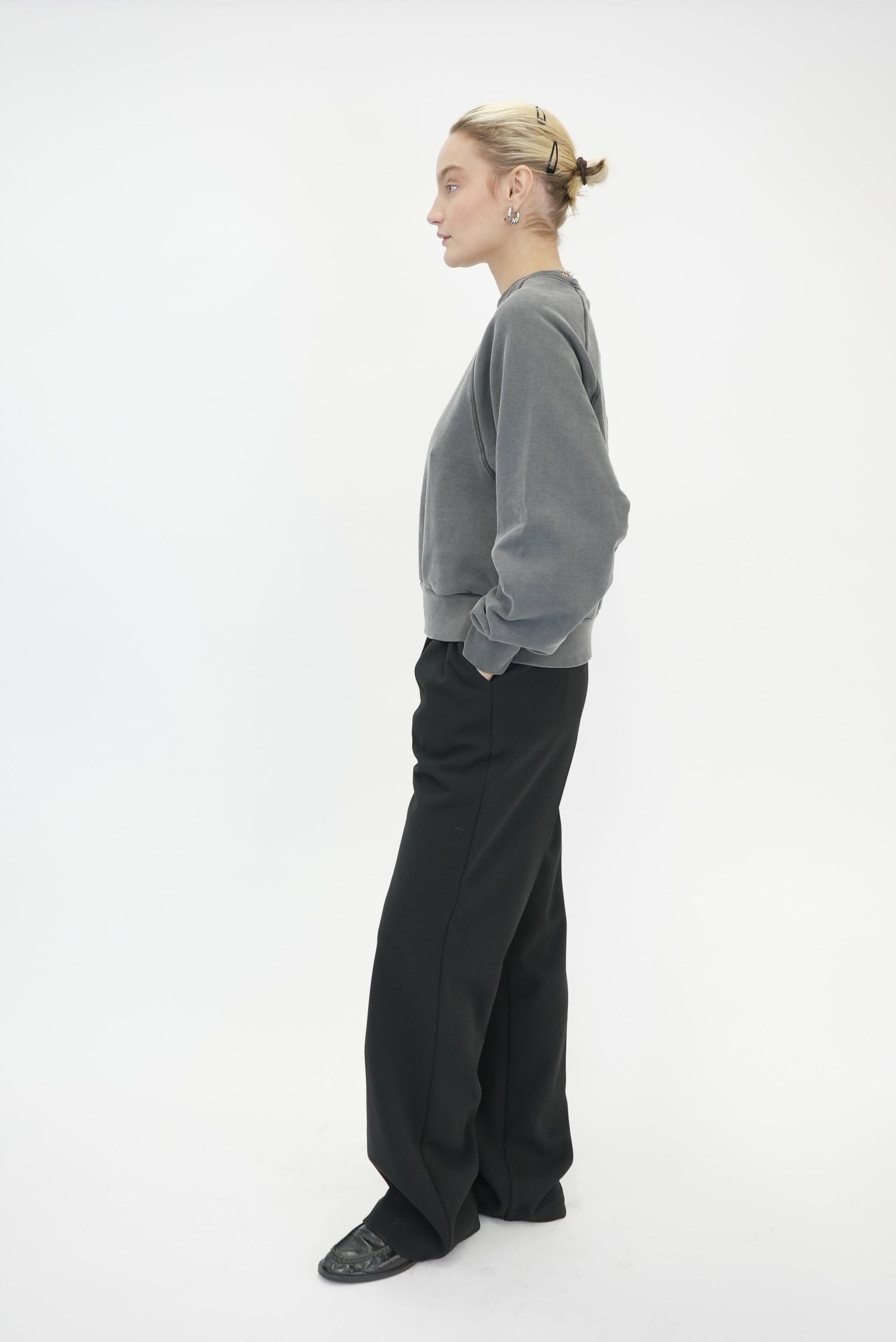 CARHARTT-W' TAOS SWEAT-FLINT GARMENT DYED SWEATSHIRT CARHARTT 