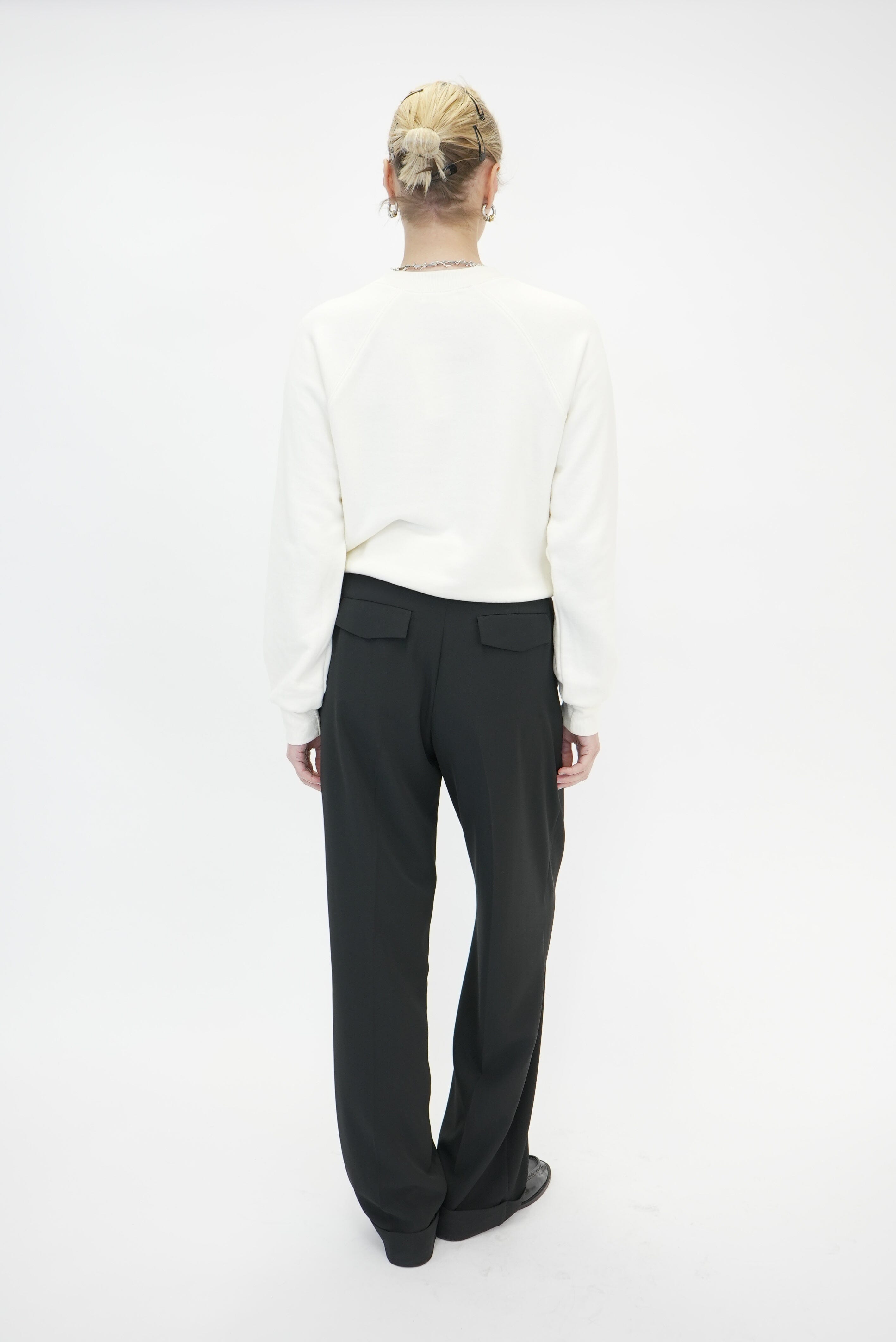 RAGLAN CROPPED SWEATSHIRT IN CREAM SWEATSHIRT ETERNE 