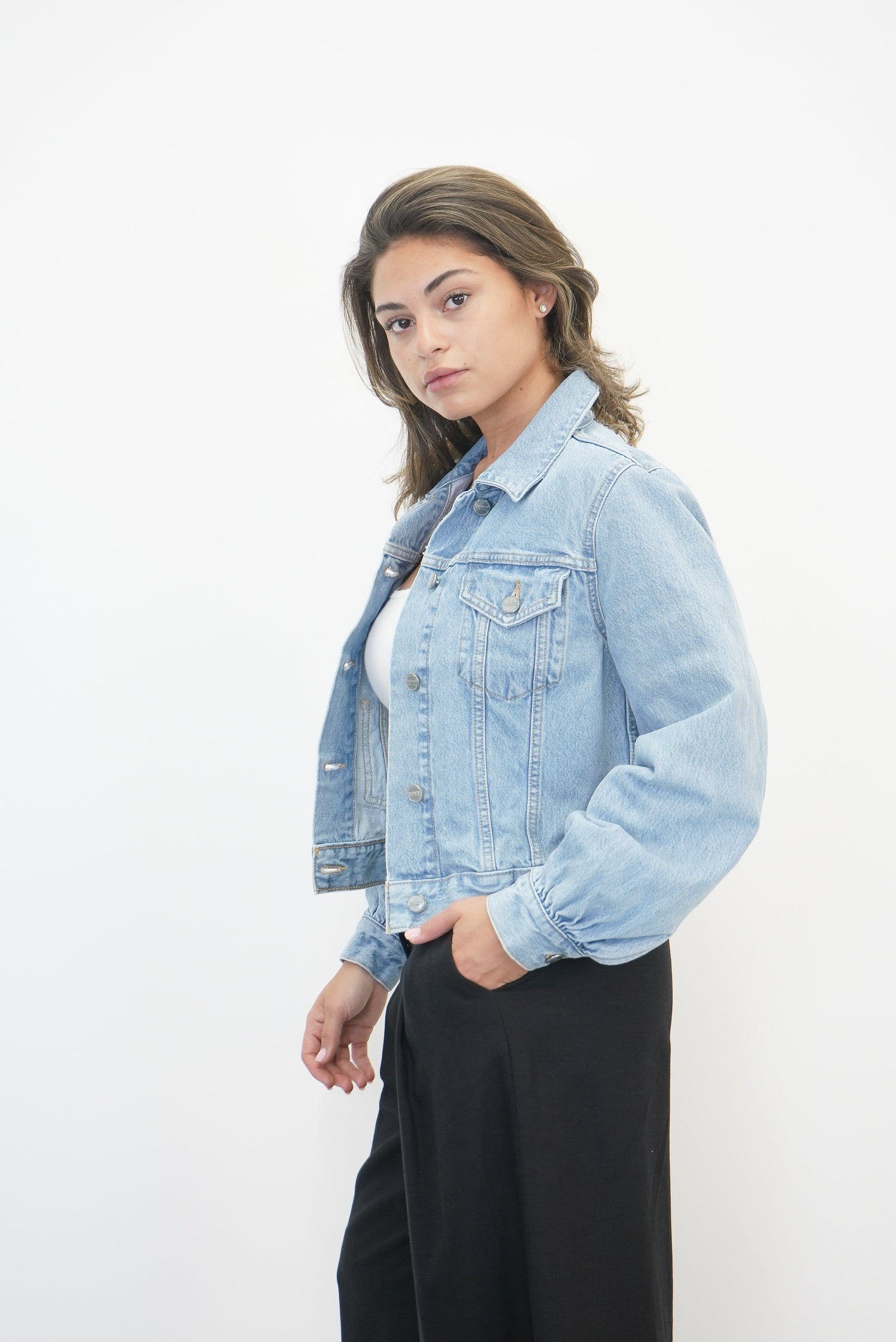 CAMY RIGID DENIM JACKET JACKET GANNI 