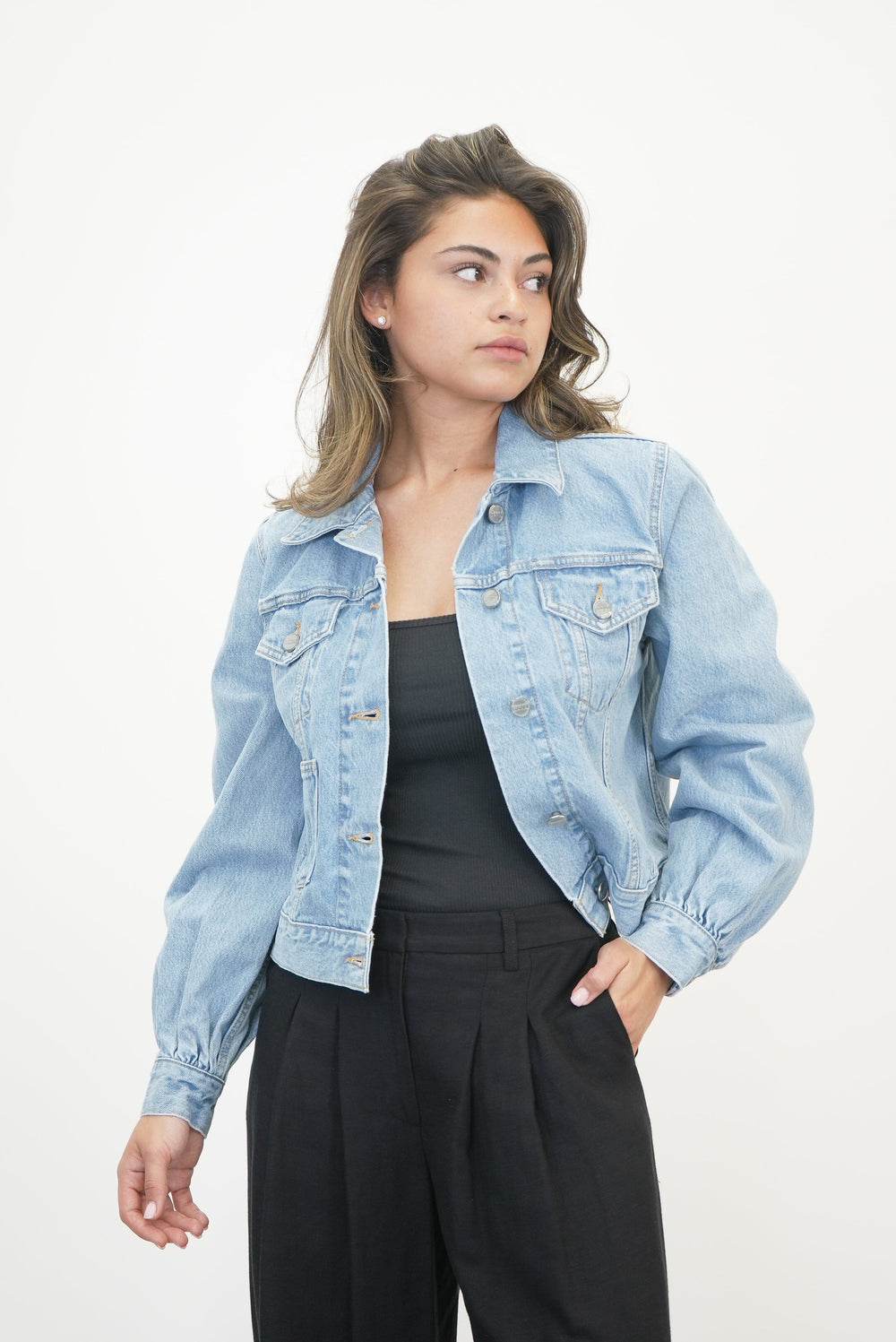 CAMY RIGID DENIM JACKET JACKET GANNI 