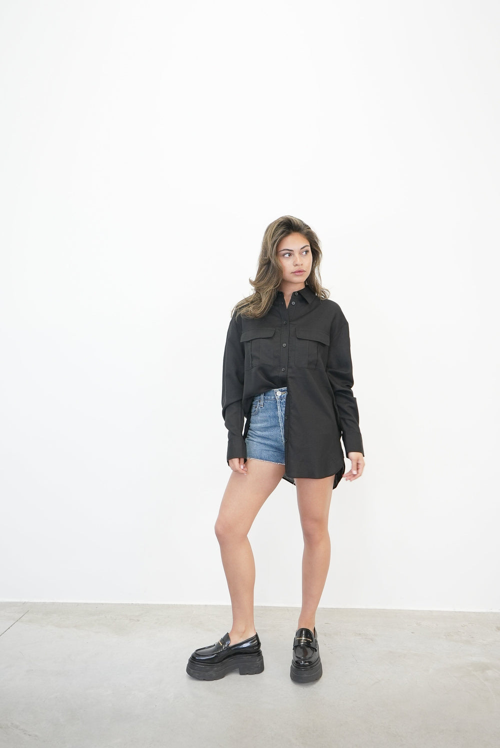 MALOU OVERSIZED LINEN SHIRT SHIRT GESTUZ 