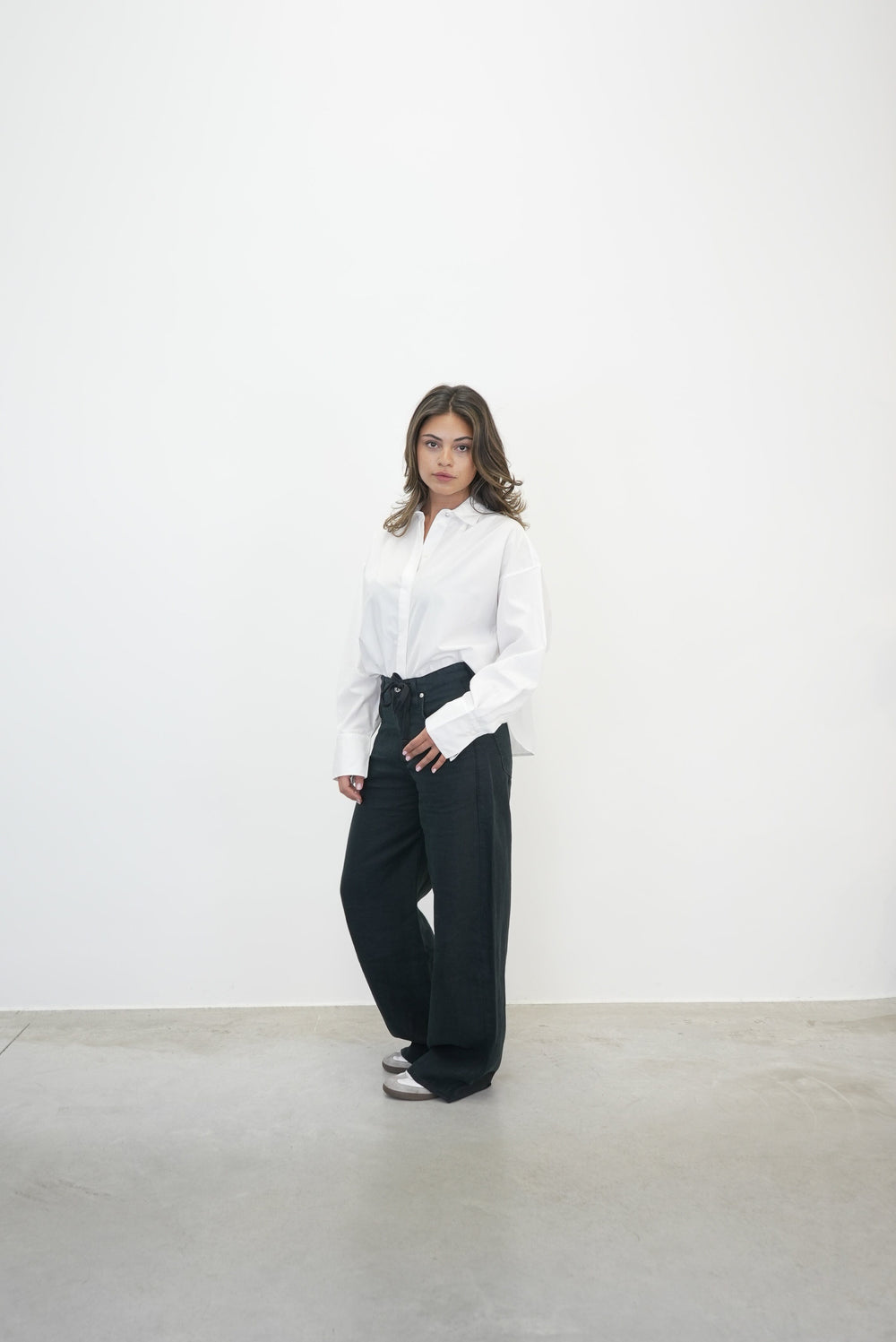 BRYN THE LINEN TROUSERS WITH LINK TROUSERS COH 