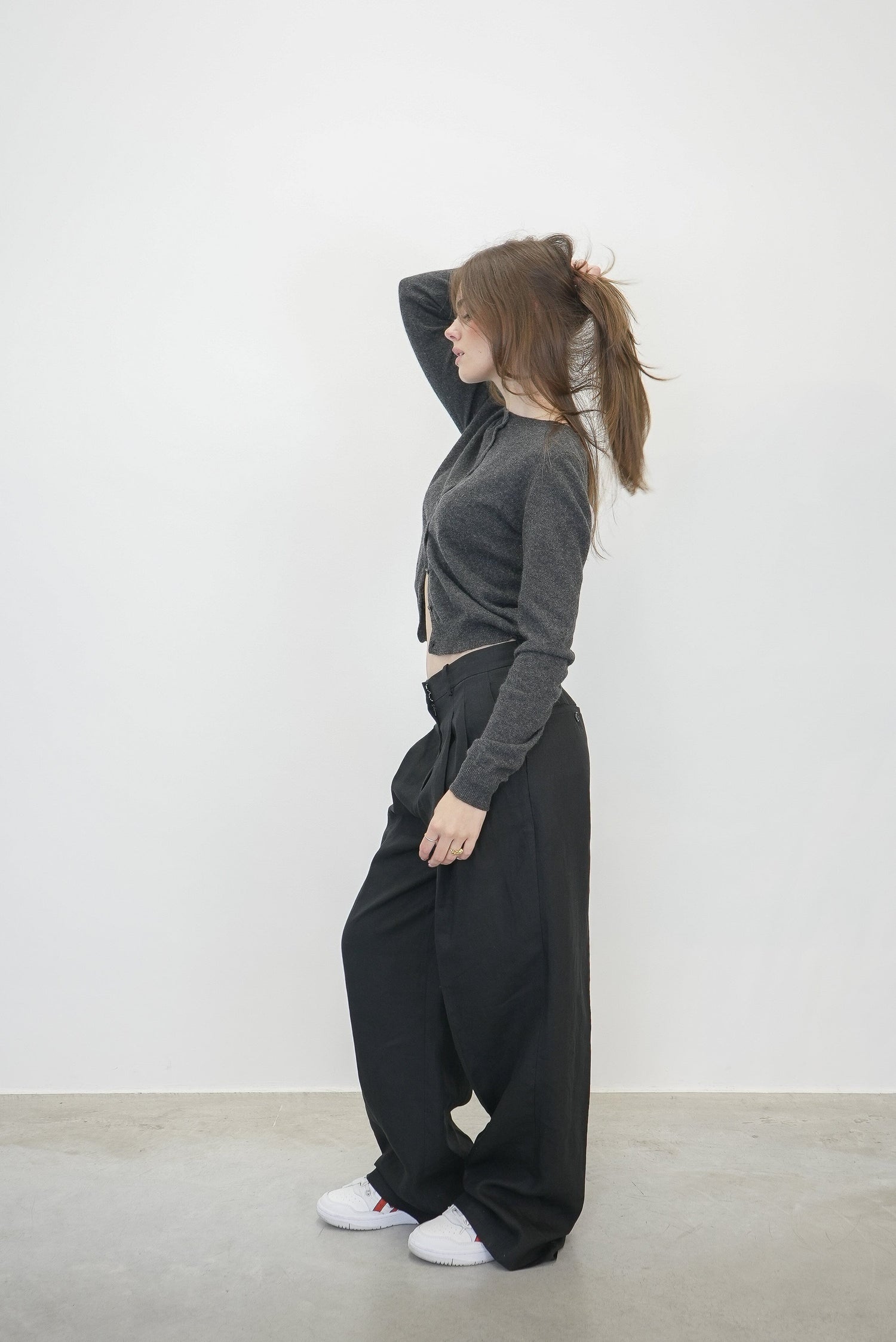 DOUBLE PLEAT PANT IN LINEN PANTS THEORY 