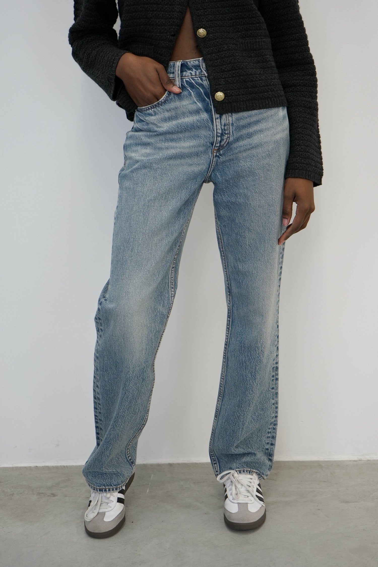 ALEX HIGH RISE STRAIGHT JEANS IN NORWALK JEANS RAG & BONE 