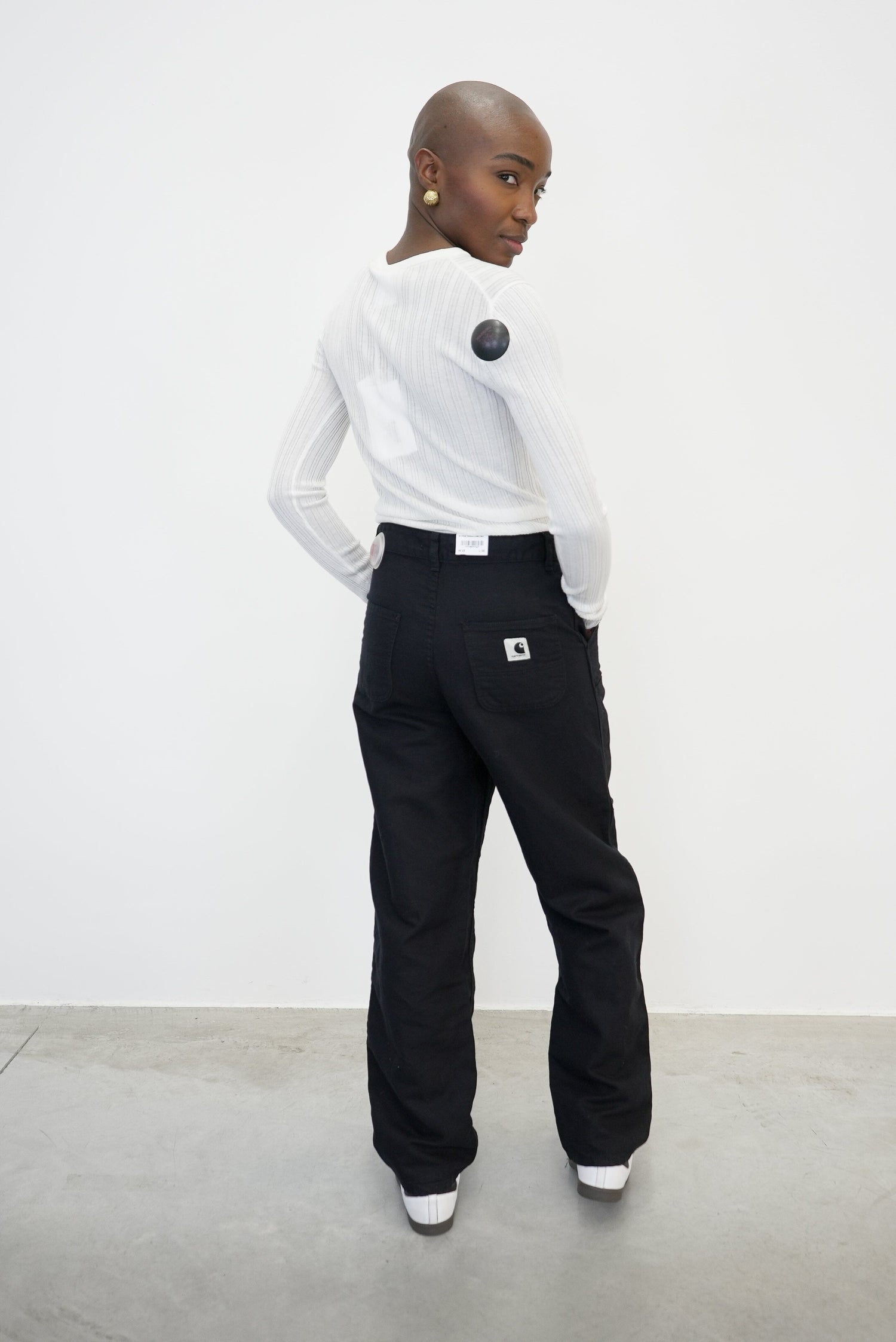 ETHEL DOUBLE KNEE PANT IN BLACK PANT CARHARTT 