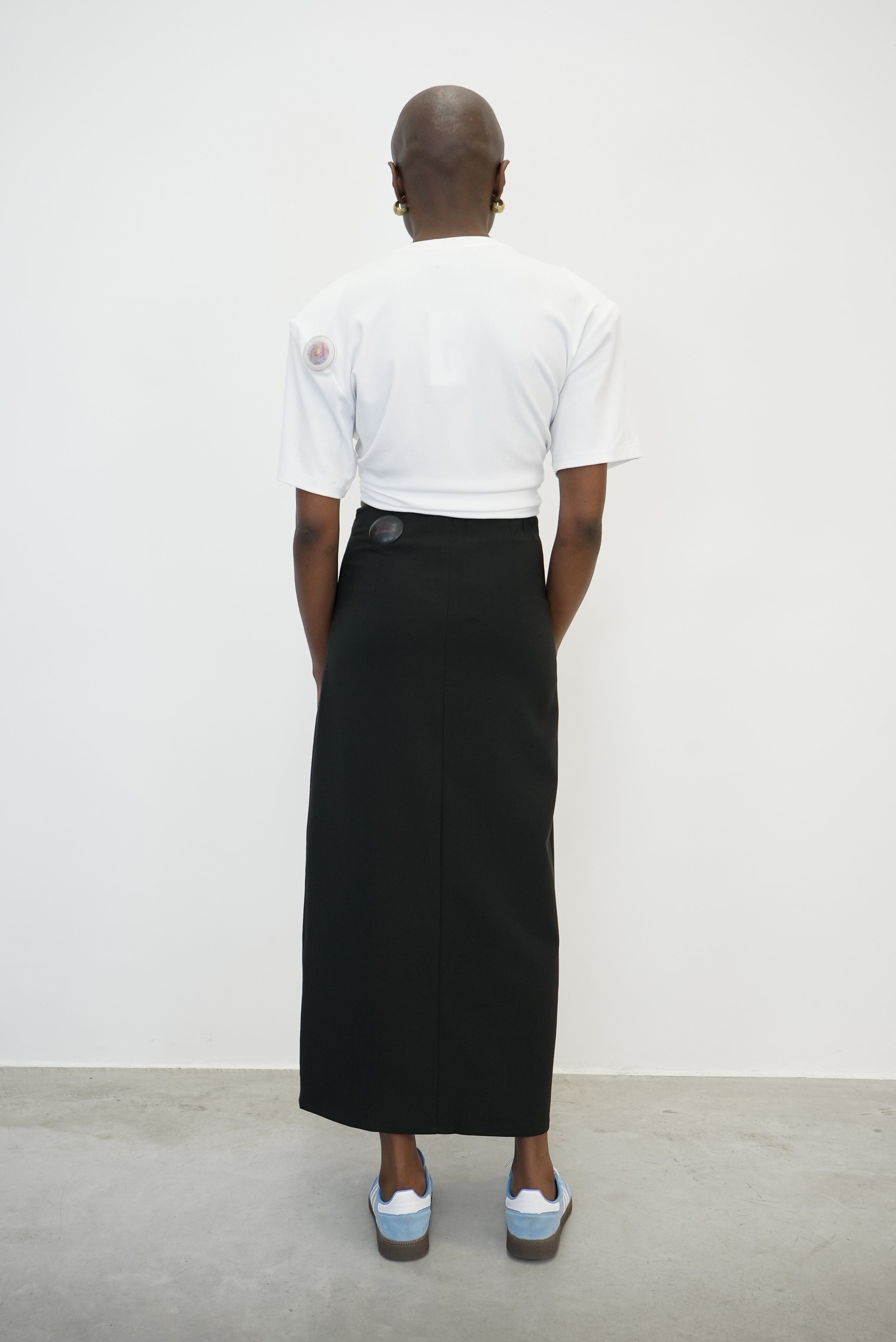 JOELLE MID LENGHT SKIRT WITH SIDE OPENING SKIRT GESTUZ 