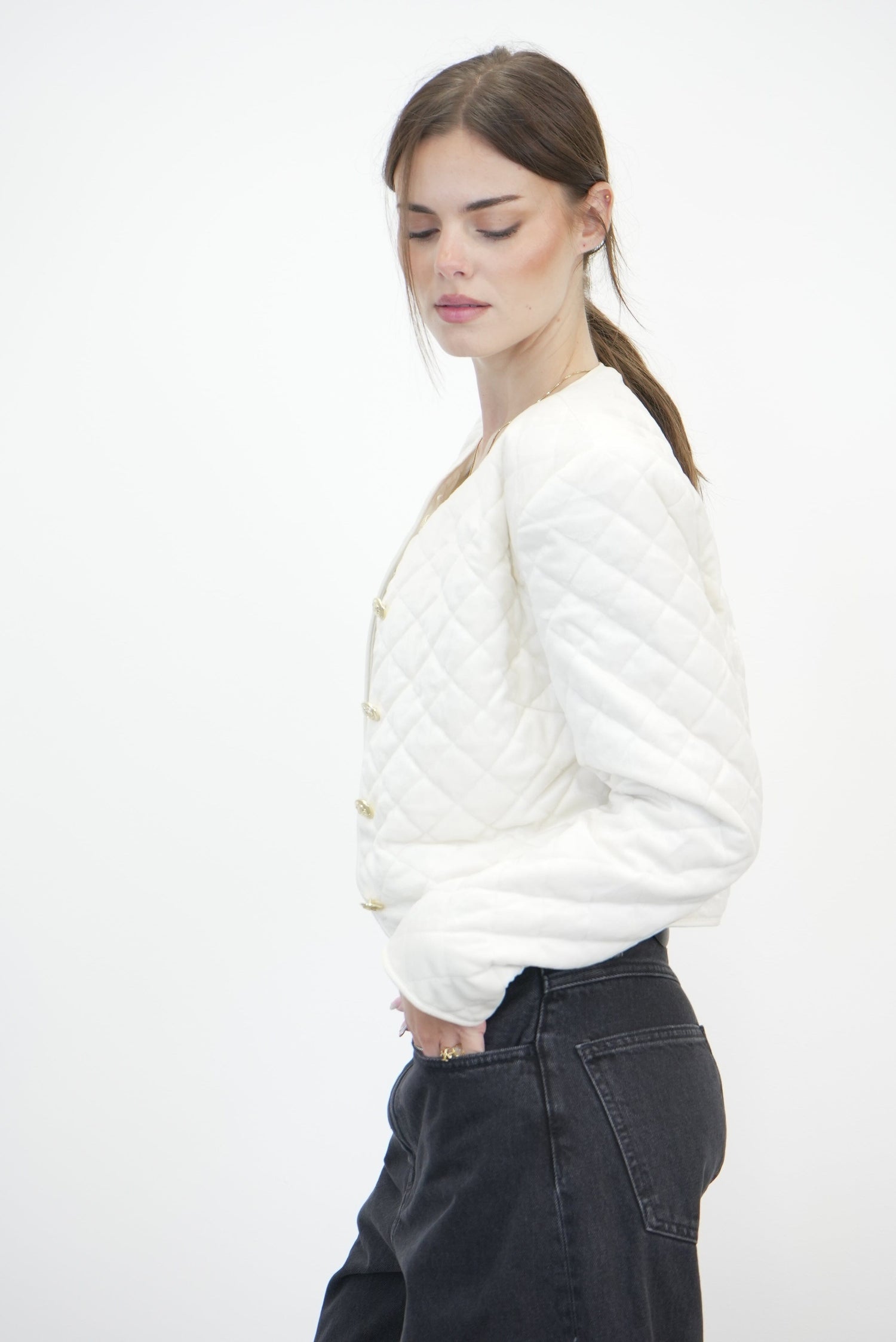 VICTORIA JACKET IN CREAM JACKET DESIGNERS REMIX 