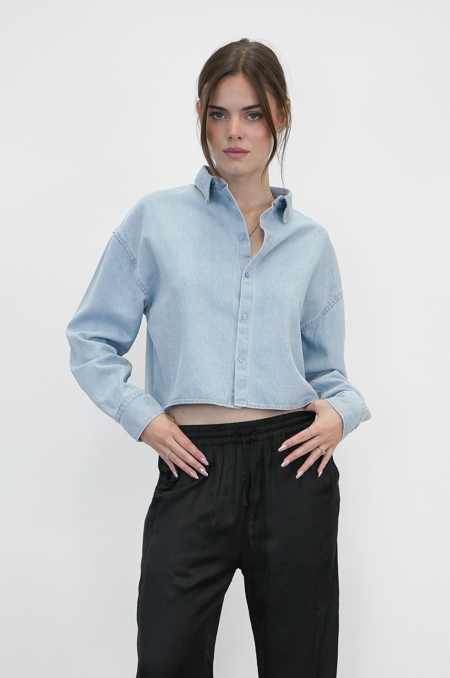 FINLEY DENIM SHIRT IN LIGHT BLUE DENIM SHIRT ONE AND OTHER 