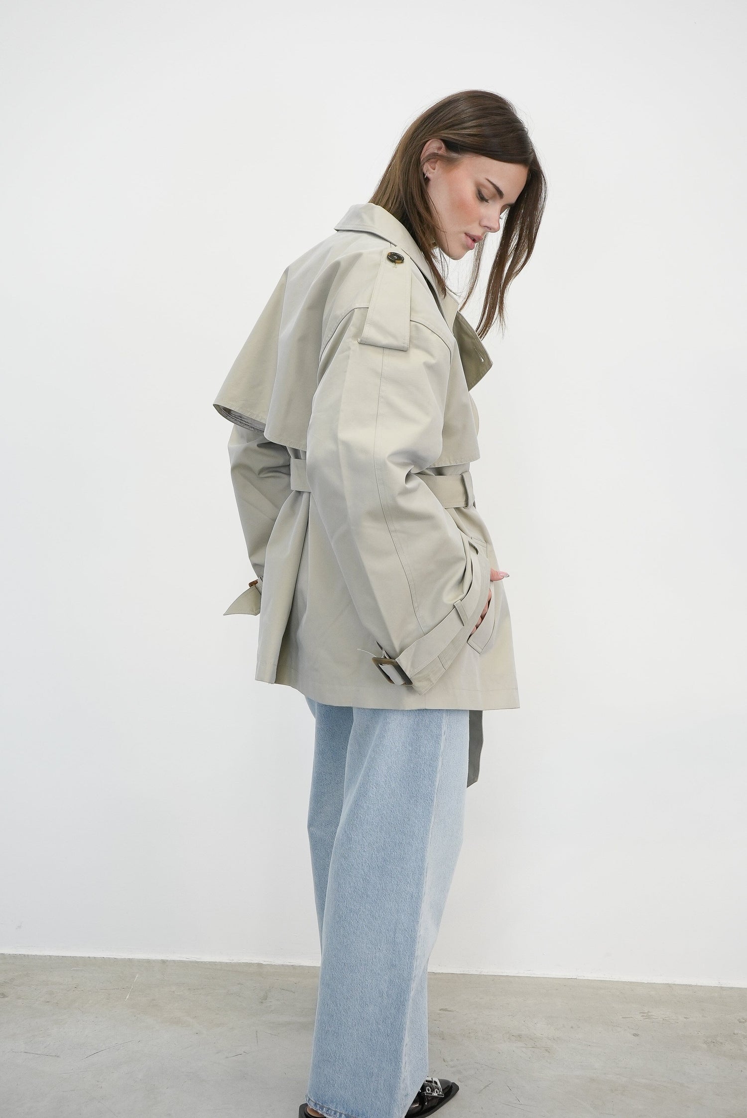 BIRDIE SHORT TRENCHCOAT COAT GESTUZ 