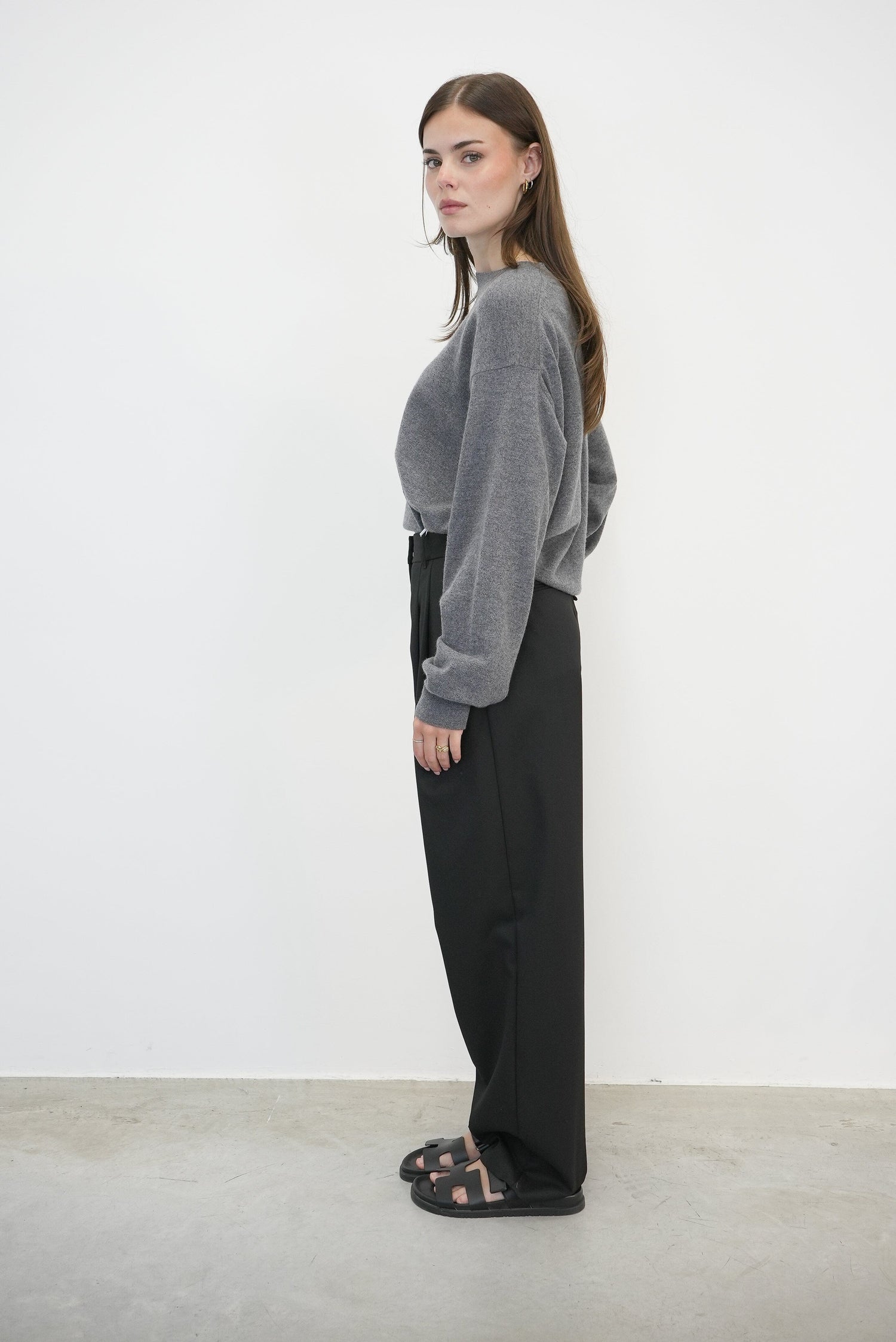 CREW NECK WITH OPEN ARMHOLE KNIT ROHE 