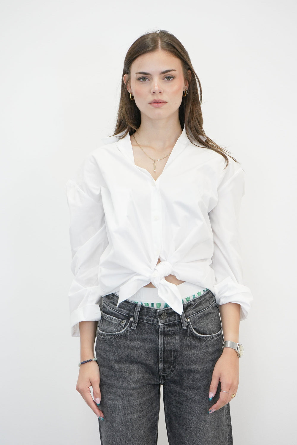 HALEY OVERSIZED COTTON SHIRT SHIRT SAMSOE SAMSOE 