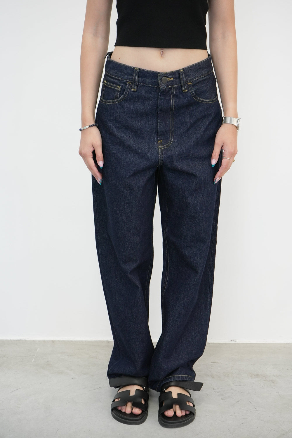 BRANDON PANT IN BLUE RINSED PANT CARHARTT 