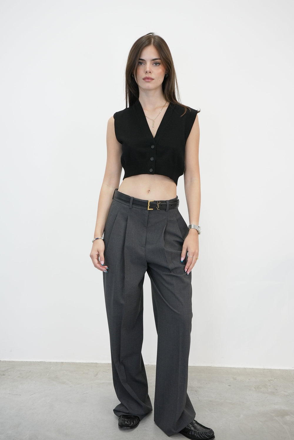 DOUBLE PLEAT PANT IN WOOL PANTS THEORY 