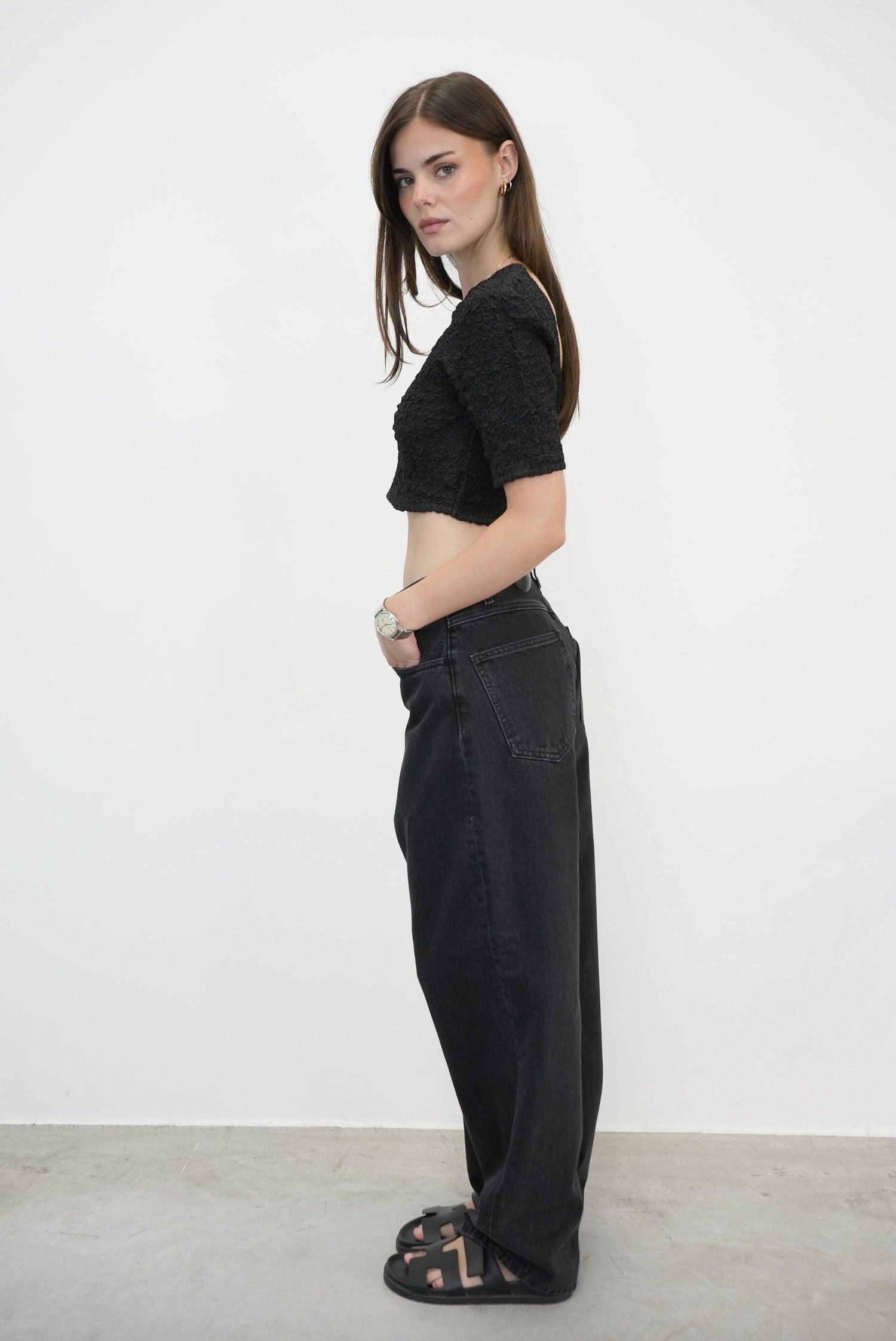 BRANDON PANT IN BLACK STONE WASHED PANT CARHARTT 