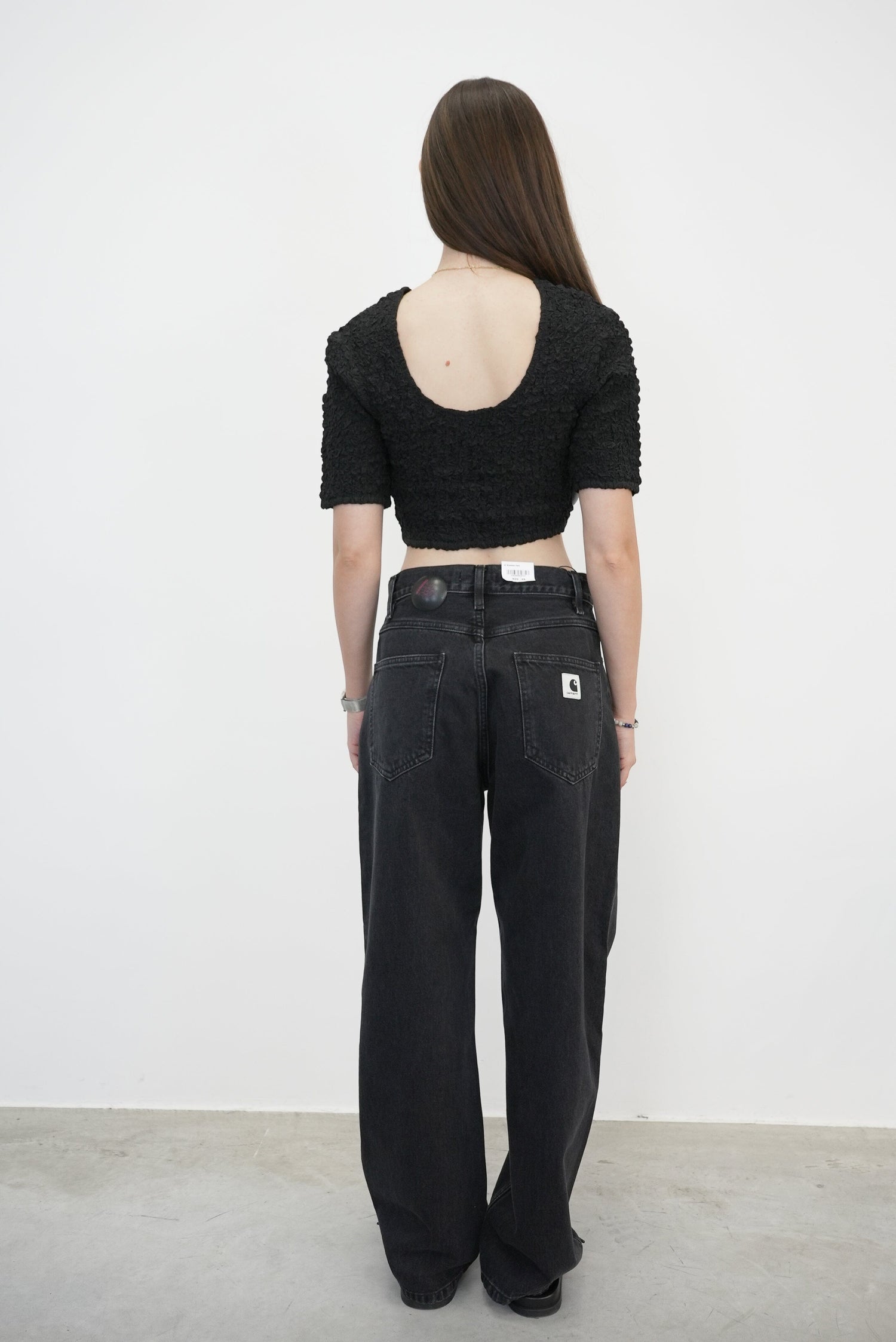 BRANDON PANT IN BLACK STONE WASHED PANT CARHARTT 