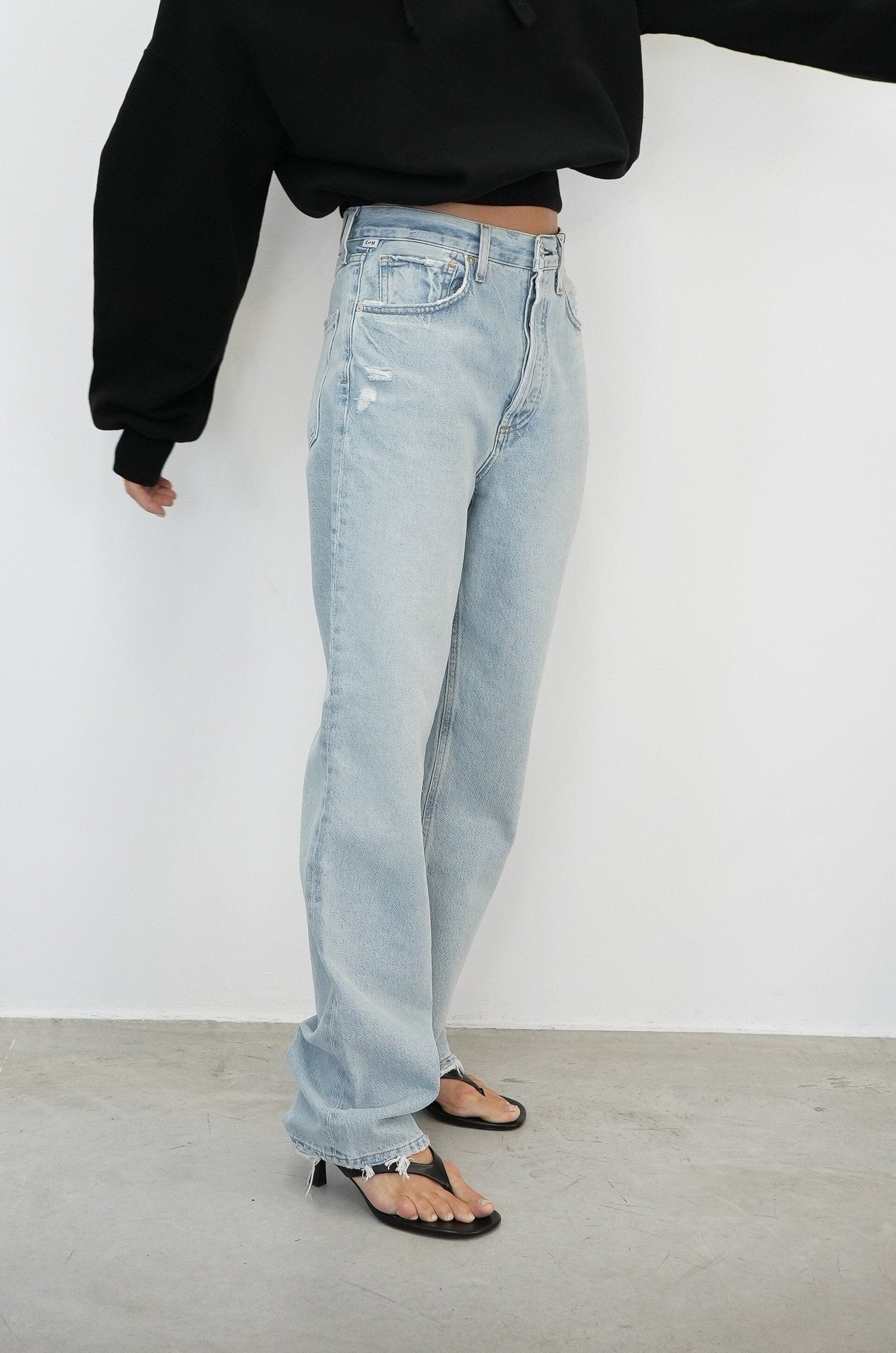 EVA RELAXED STRAIGHT LEG JEANS IN GAMINE JEANS CITIZENS OF HUMANITY 