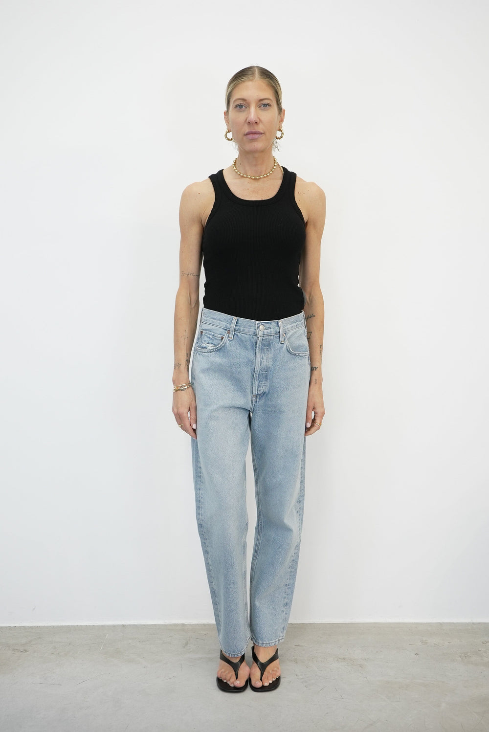 90’S MID RISE LOOSE FIT JEANS IN SNAPSHOT JEANS AGOLDE 