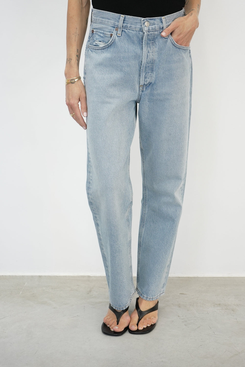 90’S MID RISE LOOSE FIT JEANS IN SNAPSHOT JEANS AGOLDE 