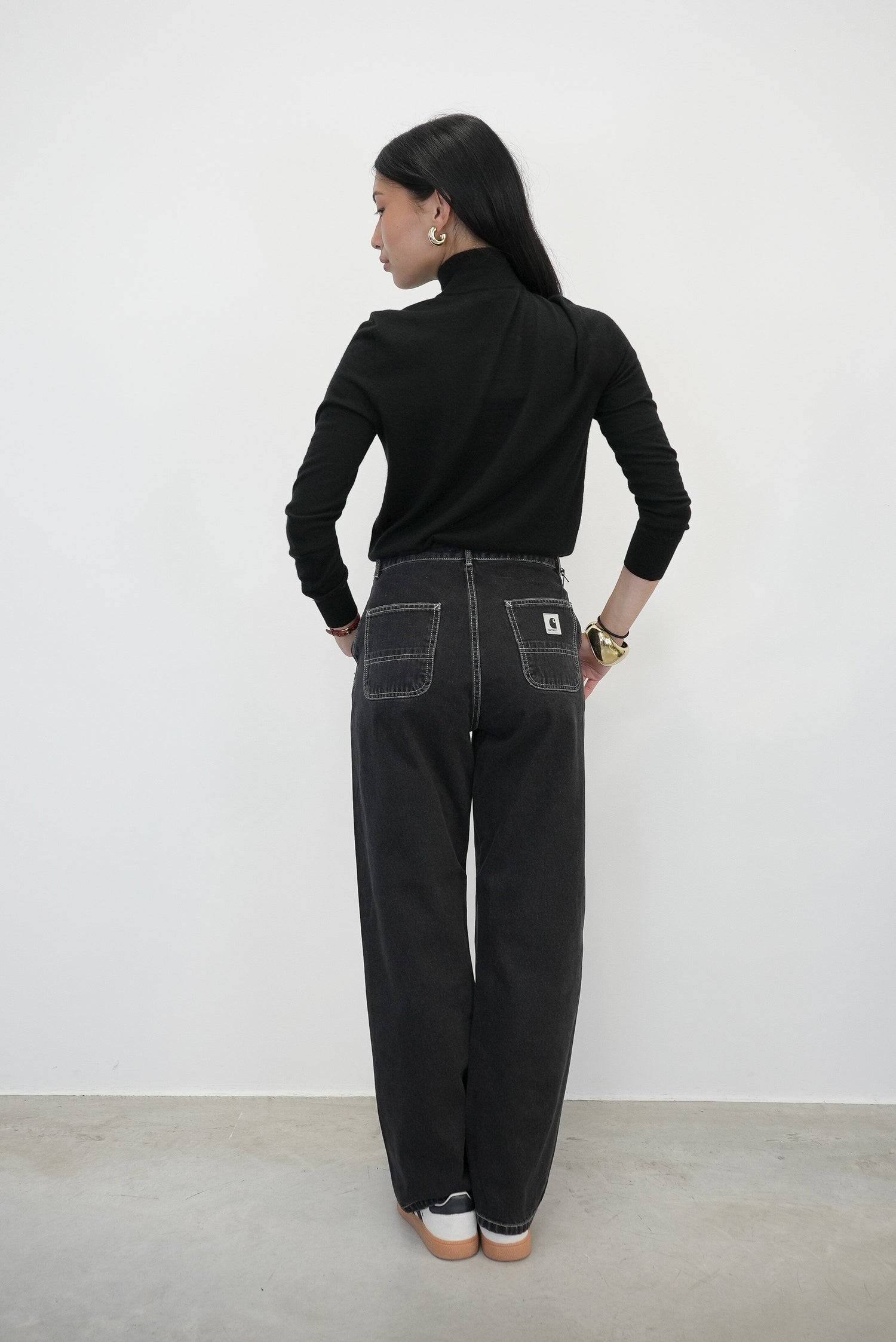 SIMPLE PANT IN BLACK STONE PANT CARHARTT 