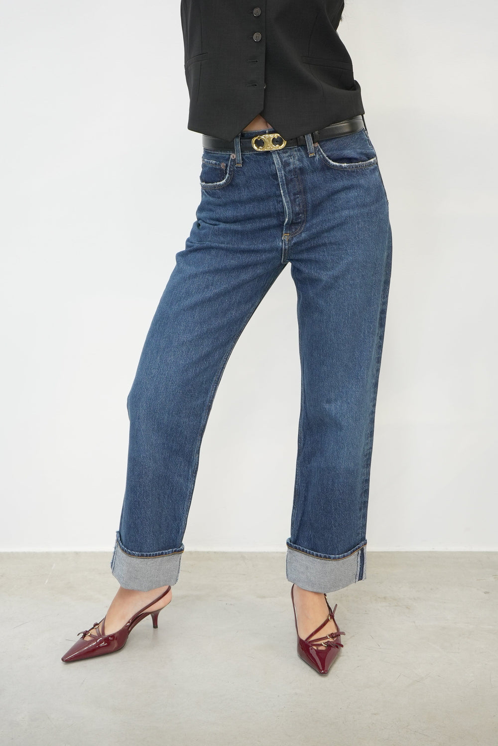 FRAN LOW SLUNG EASY STRAIGHT IN ENAMOUR JEANS AGOLDE 