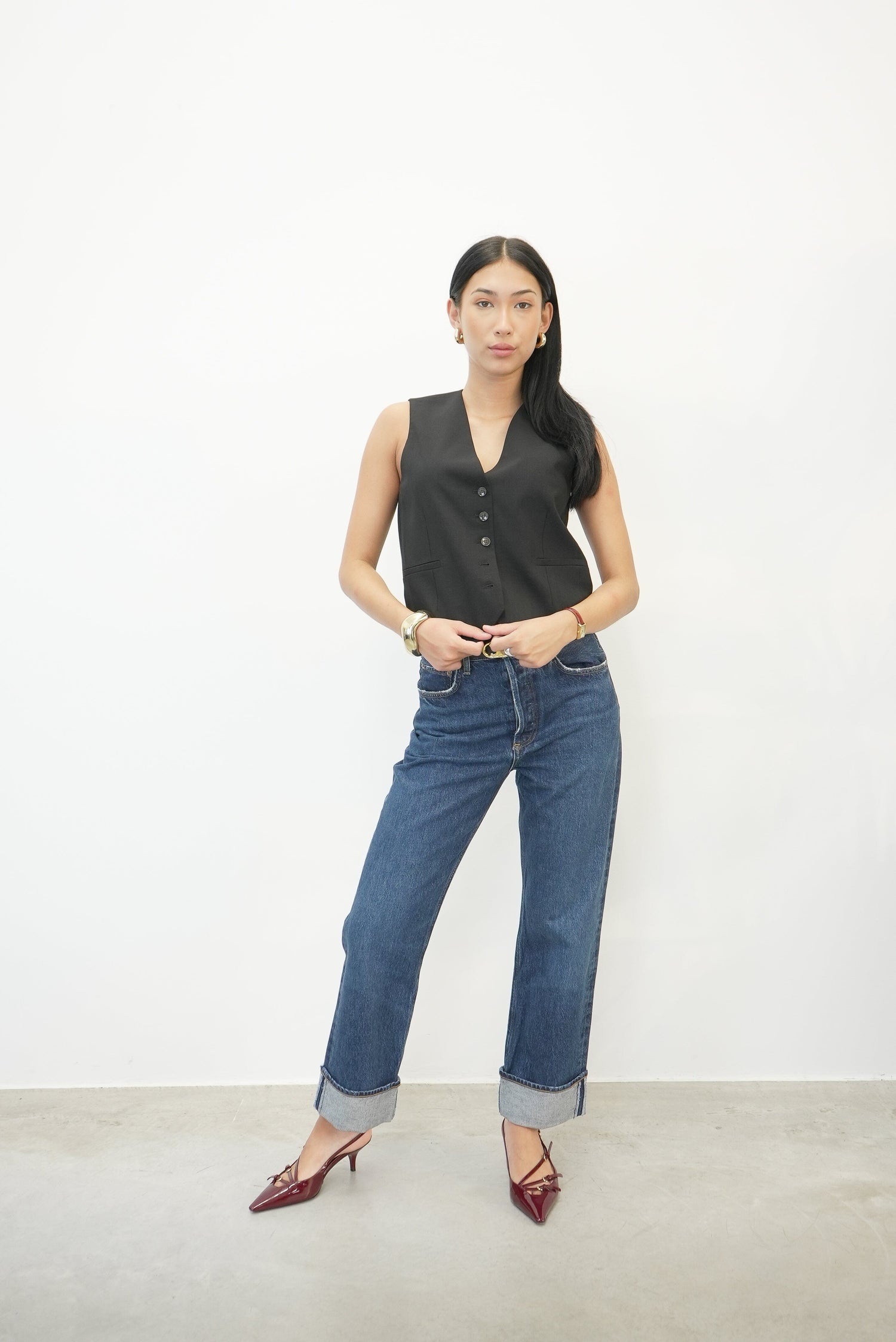 FRAN LOW SLUNG EASY STRAIGHT IN ENAMOUR JEANS AGOLDE 