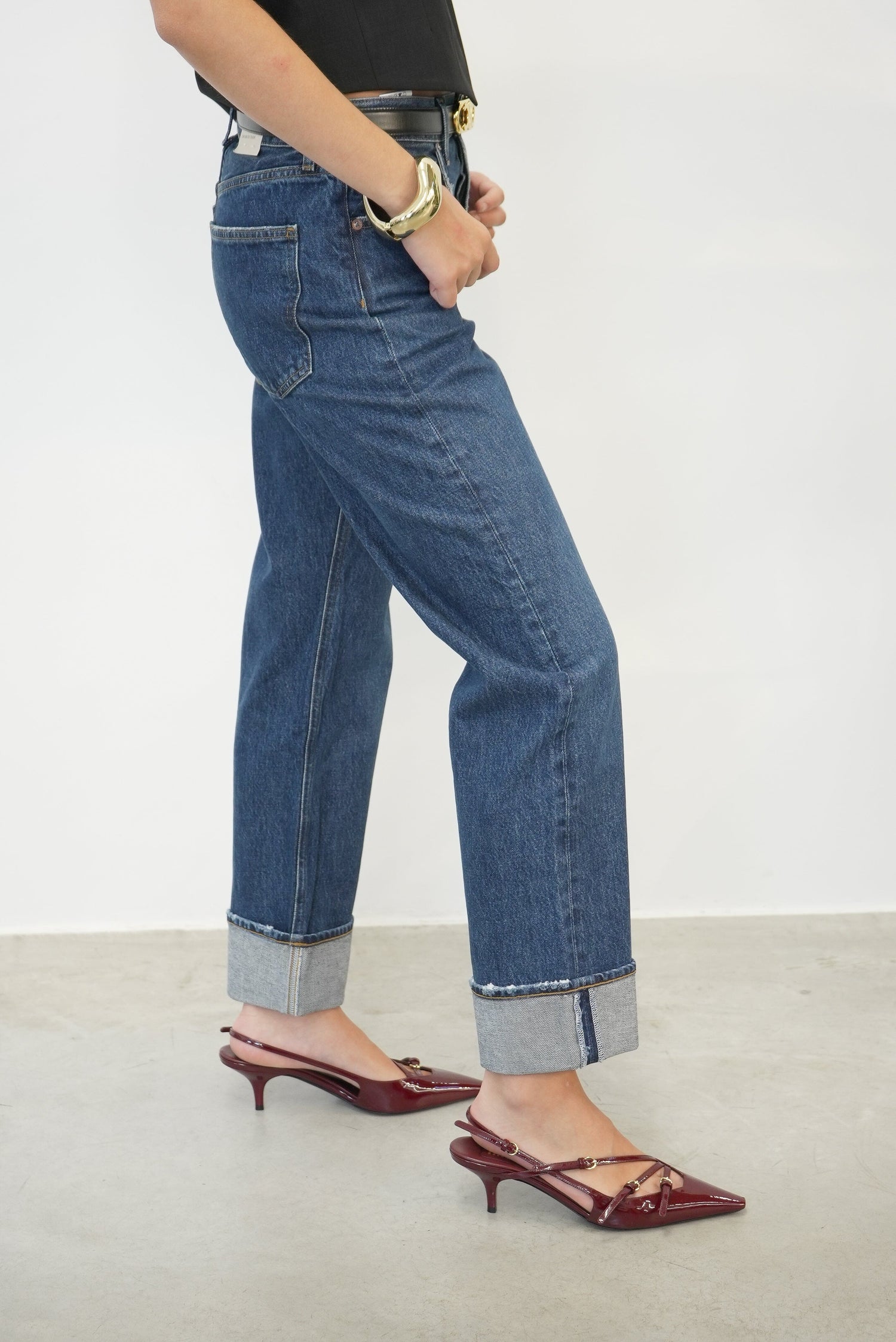 FRAN LOW SLUNG EASY STRAIGHT IN ENAMOUR JEANS AGOLDE 