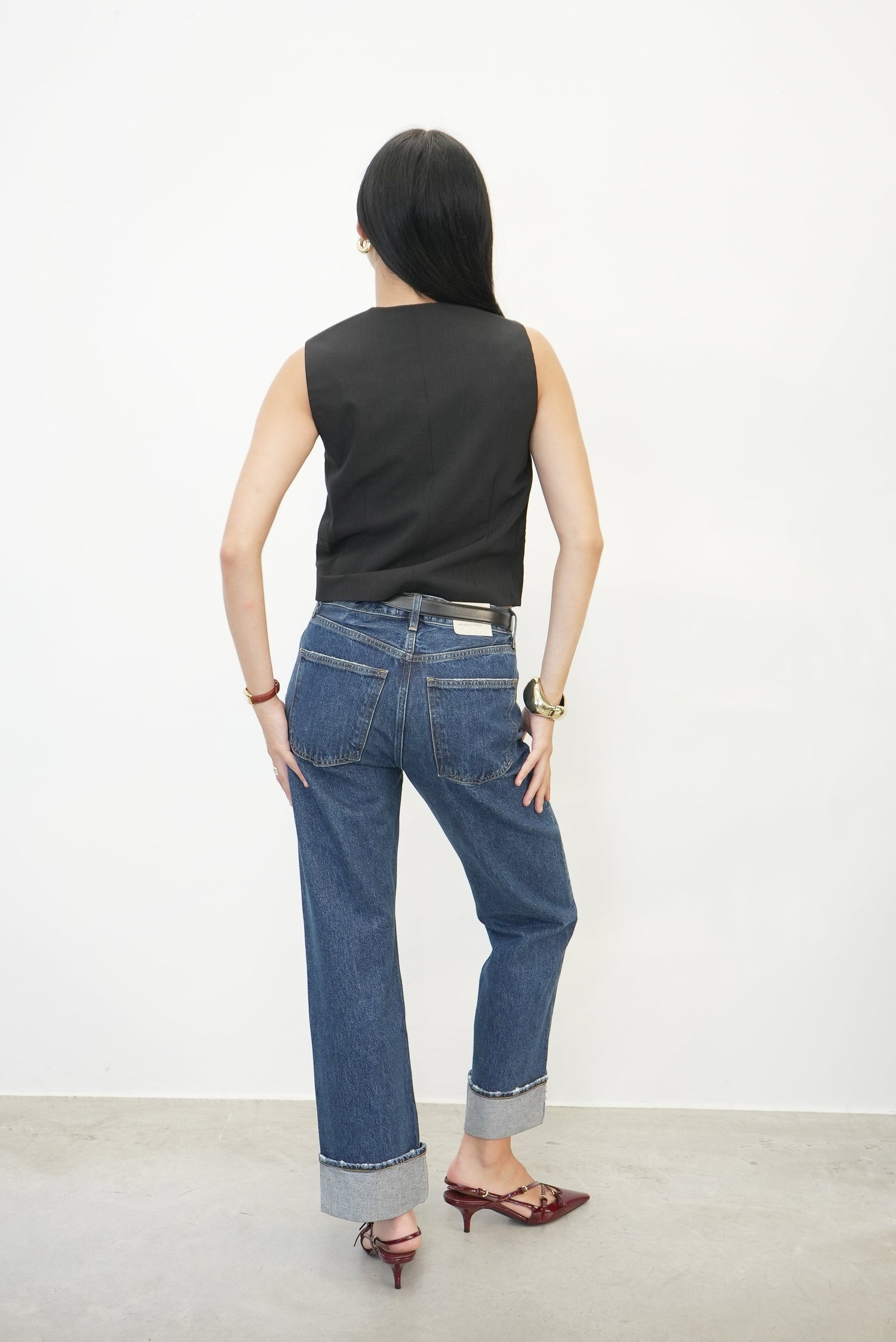 FRAN LOW SLUNG EASY STRAIGHT IN ENAMOUR JEANS AGOLDE 