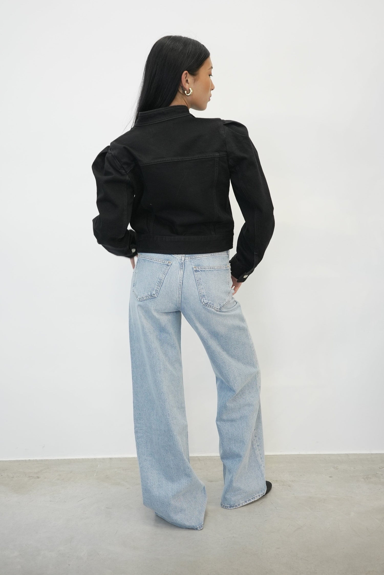 DAME HIGH RISE WIDE LEG NO CUFF IN CONFLICT JEANS AGOLDE 