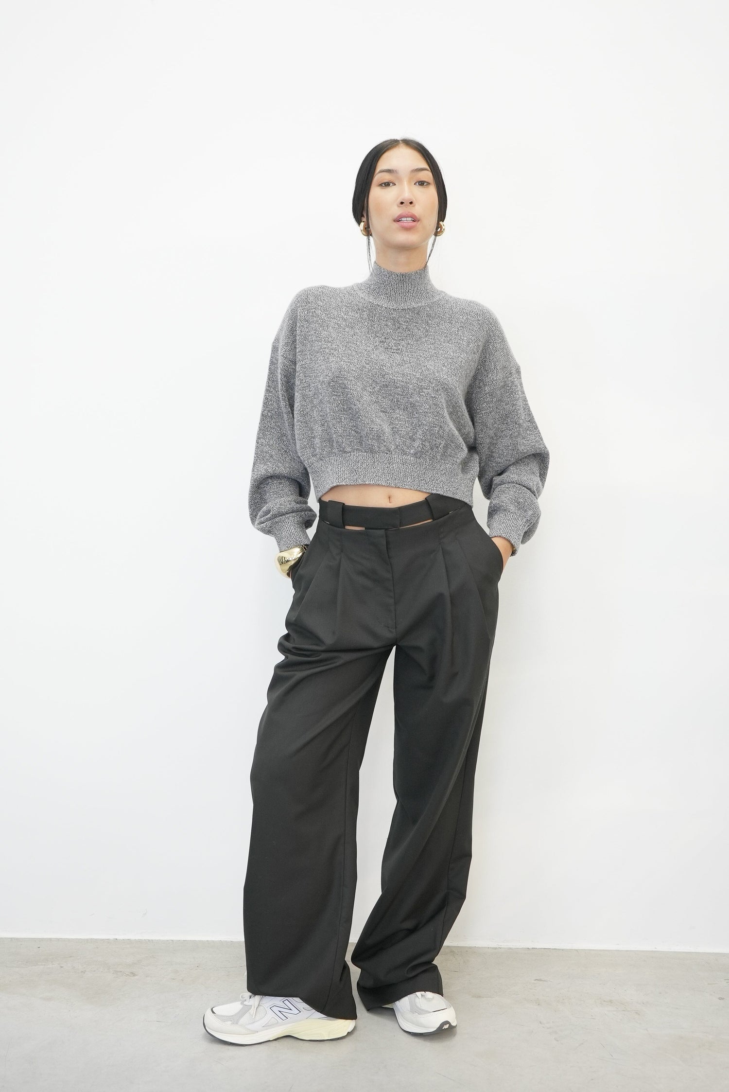 PAULA FRONT CUT PANTS PANTS KURE 