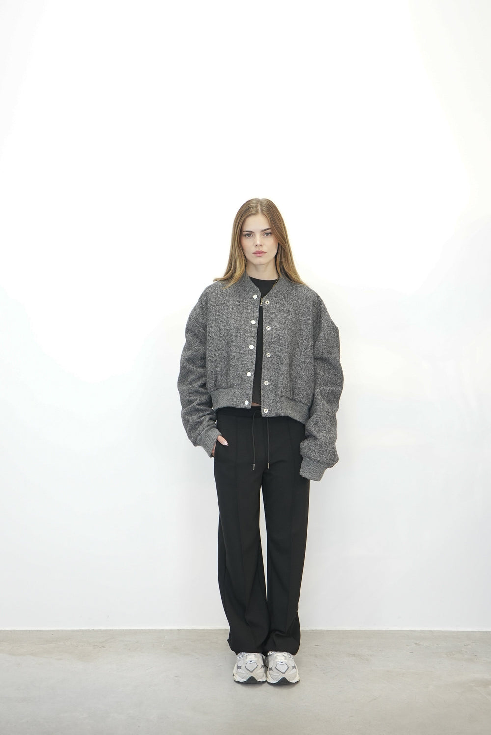 JOAKIM OVERSIZED CROPPED BOMBER JACKET KURE 