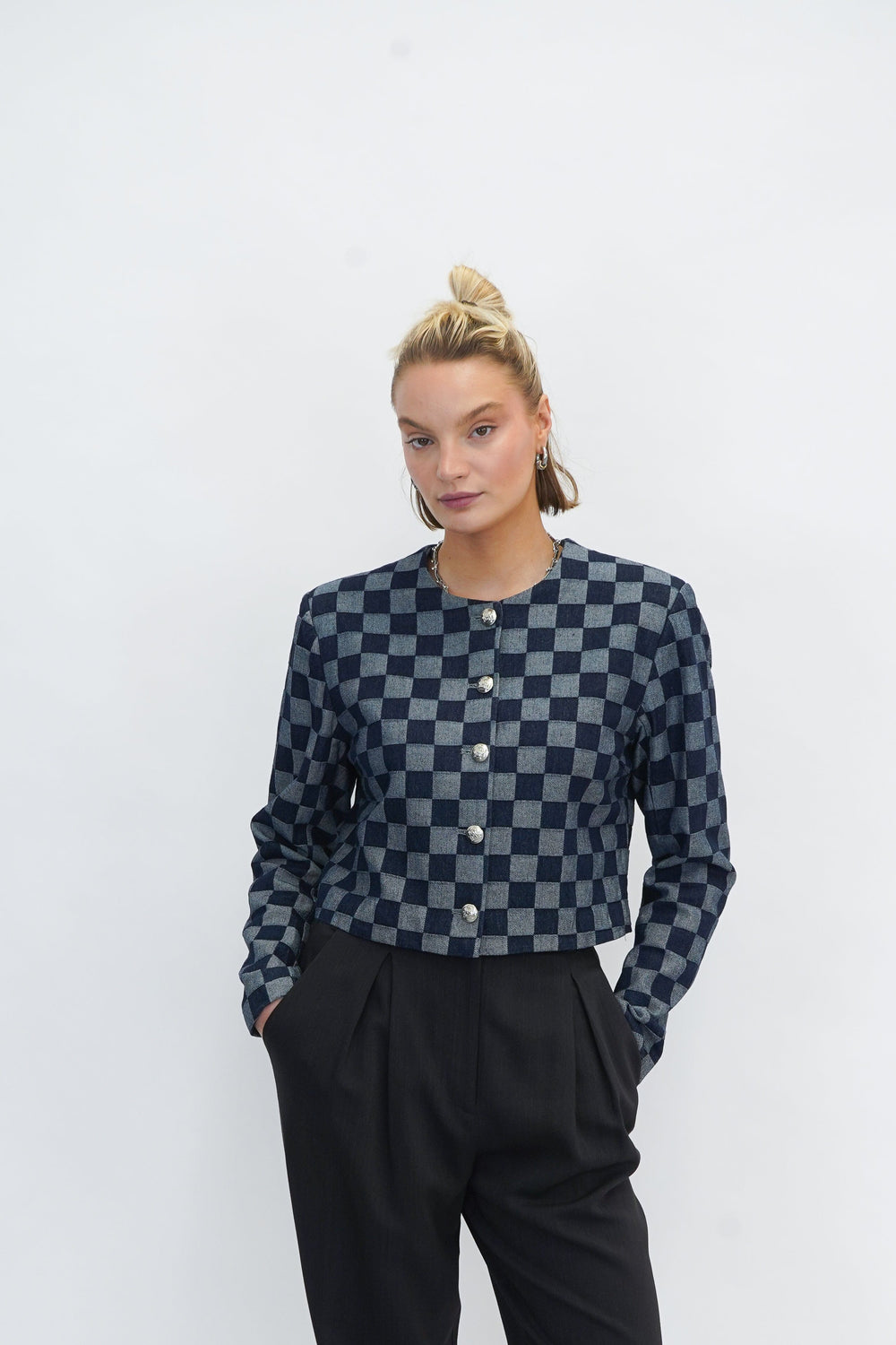 CHARLIE JACKET Z IN LIGHT/MEDIUM DENIM JACKET DESIGNERS REMIX 