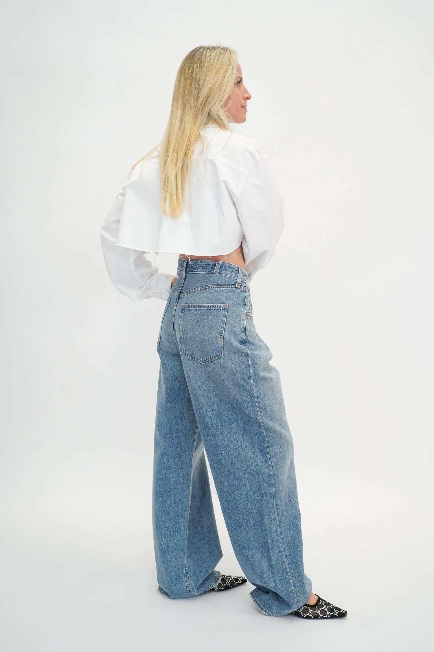 VANA FOLD JEAN IN MANTRA JEANS AGOLDE 