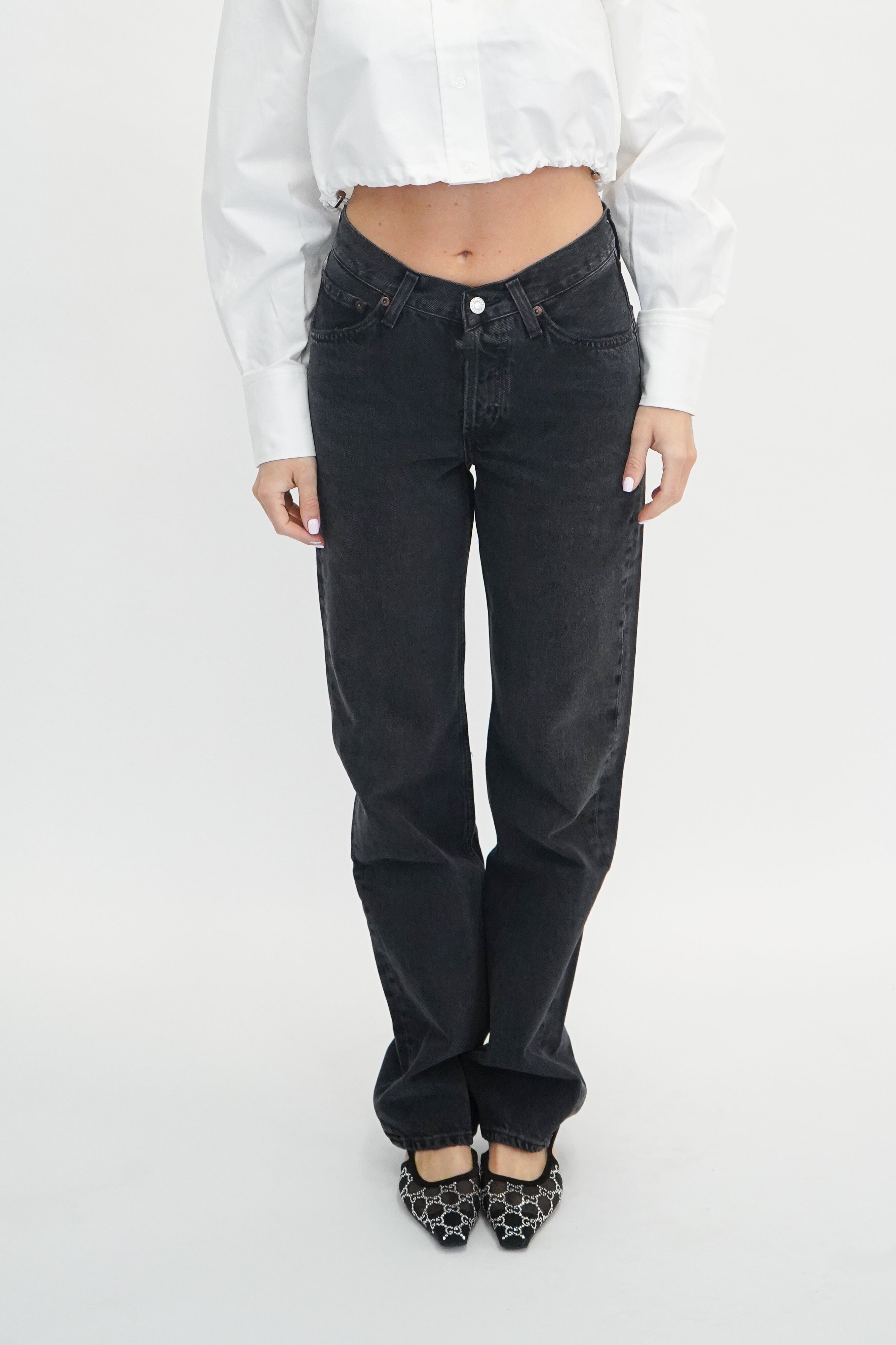 V-WAIST KELLY IN DECIBEL JEANS AGOLDE 
