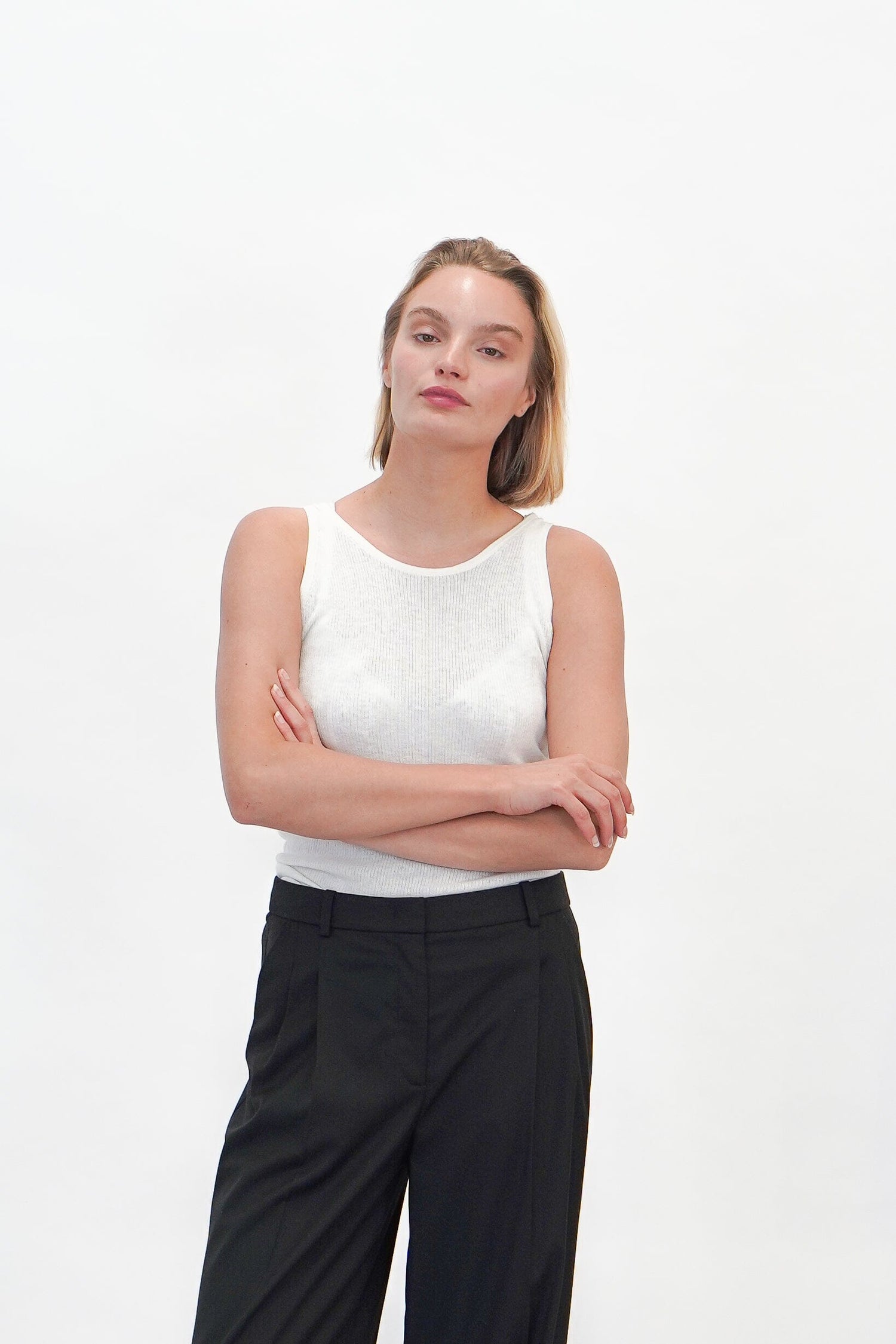 INES FINE RIB TANK TOP TOP ONE & OTHER 