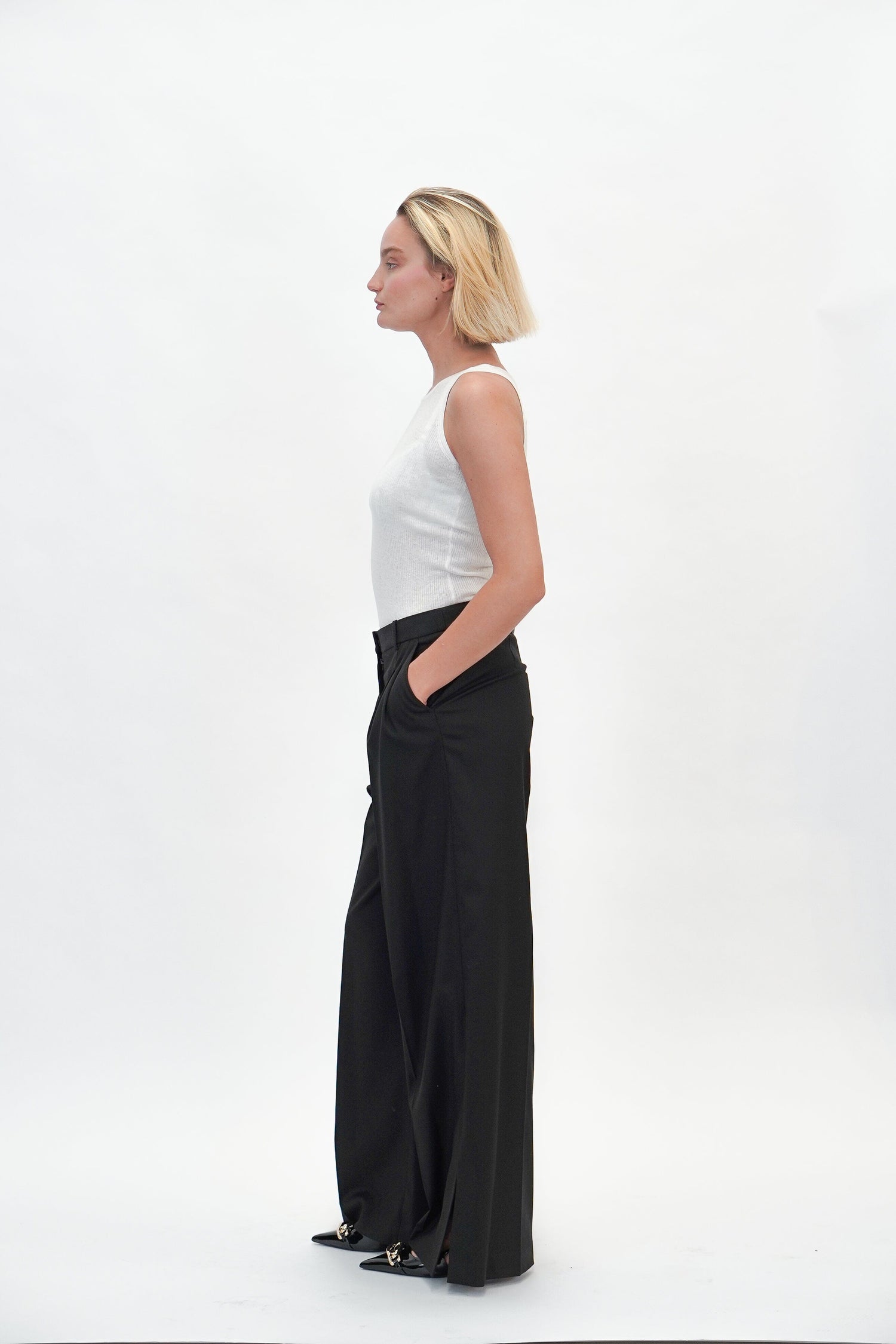 PLUTO GRAND PANTS IN BLACK PANTS THE GARMENT 